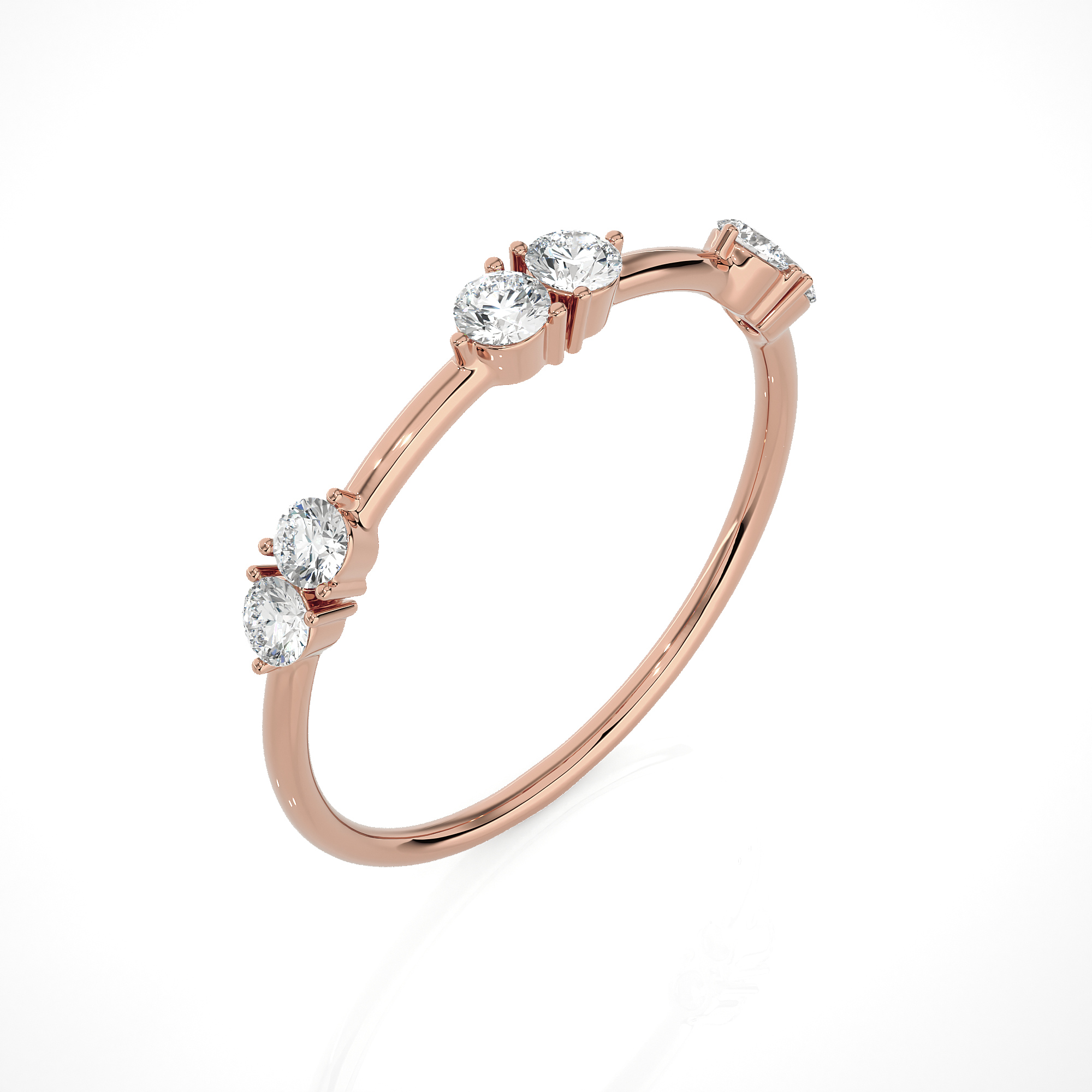 1/4 ctw Round Lab Grown Diamond Ring