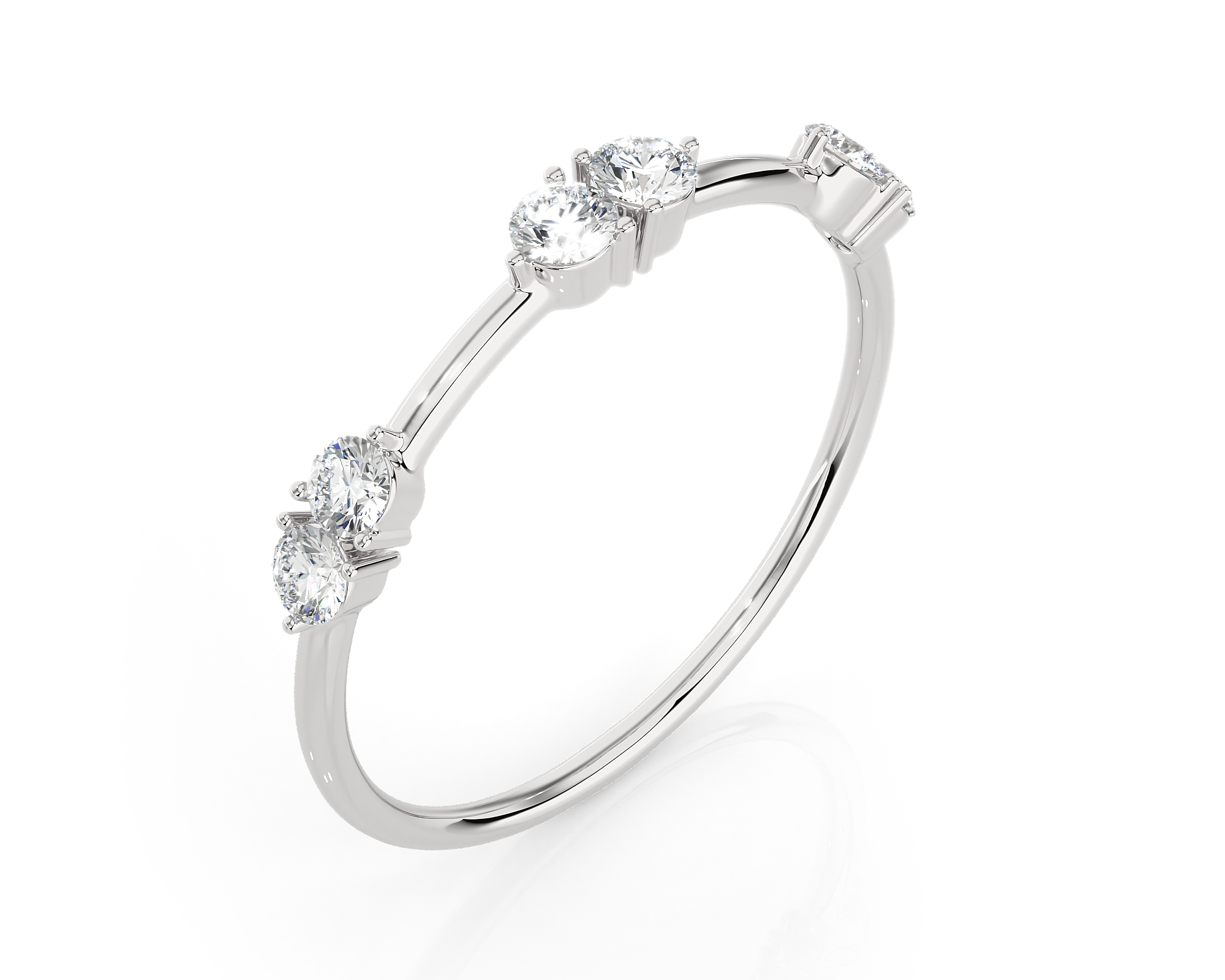 1/4 ctw Round Lab Grown Diamond Ring