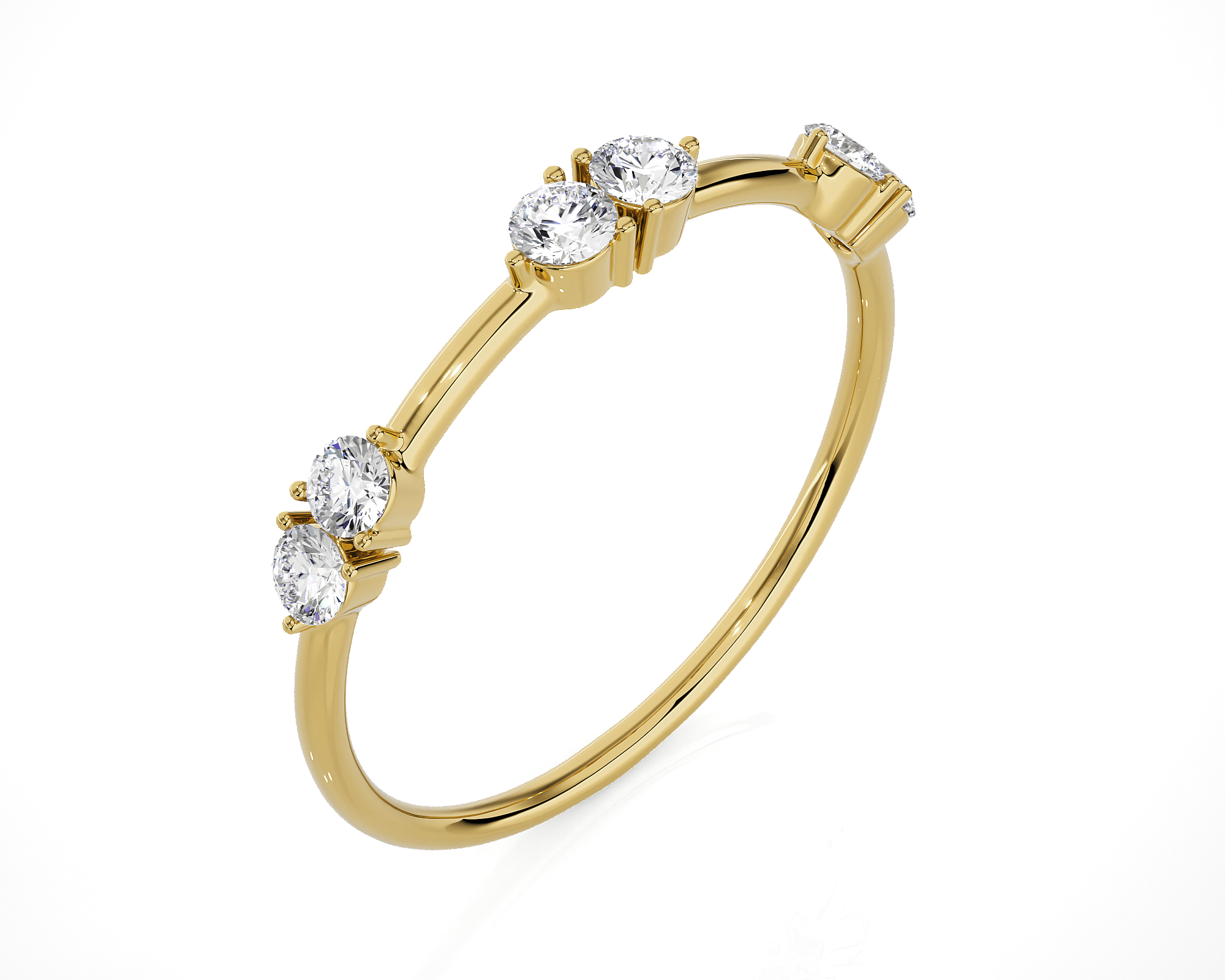 1/4 ctw Round Lab Grown Diamond Ring