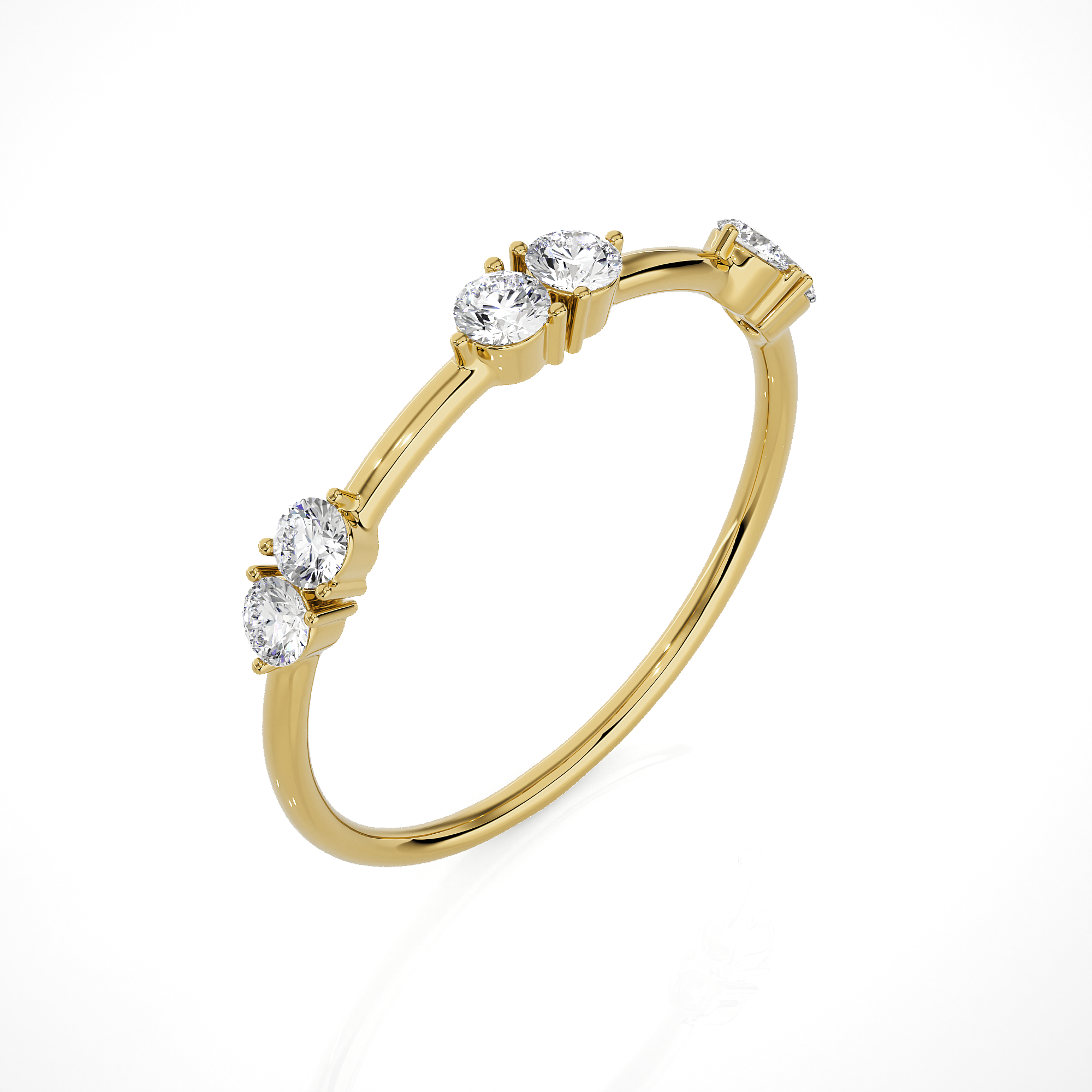 1/4 ctw Round Lab Grown Diamond Ring