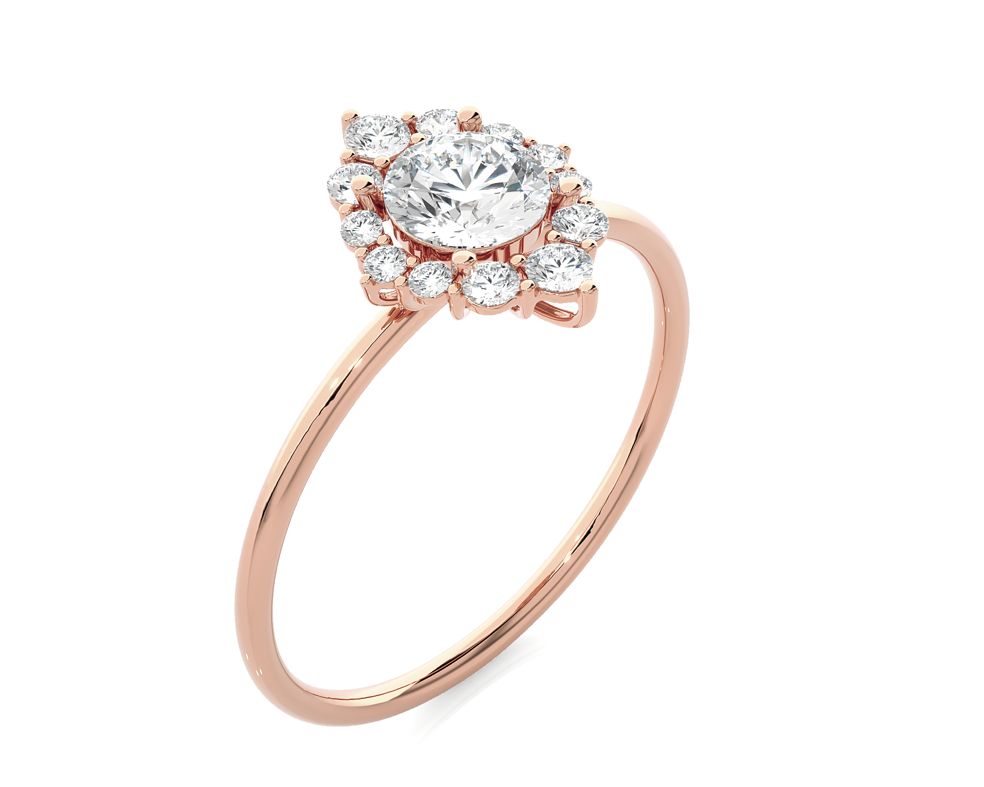 3/4 ctw Round Lab Grown Diamond Ring