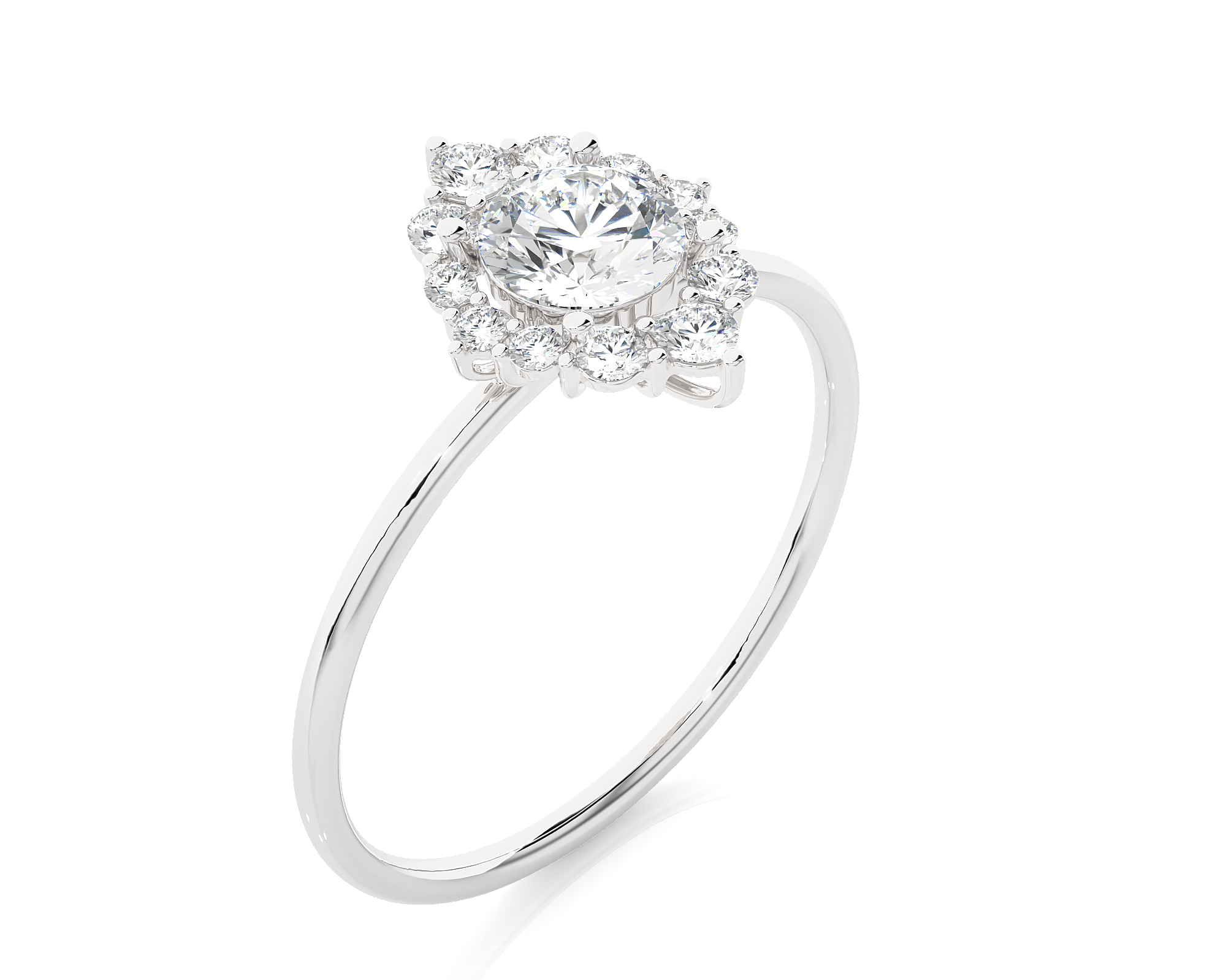 3/4 ctw Round Lab Grown Diamond Ring