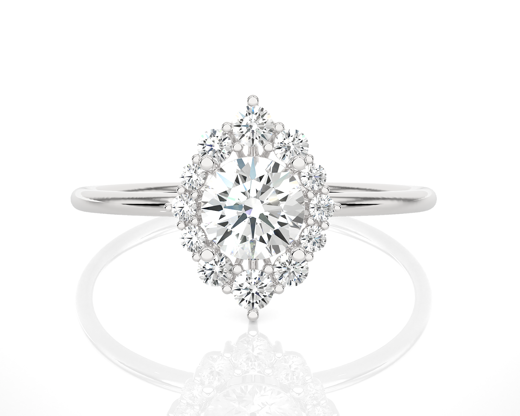 3/4 ctw Round Lab Grown Diamond Ring