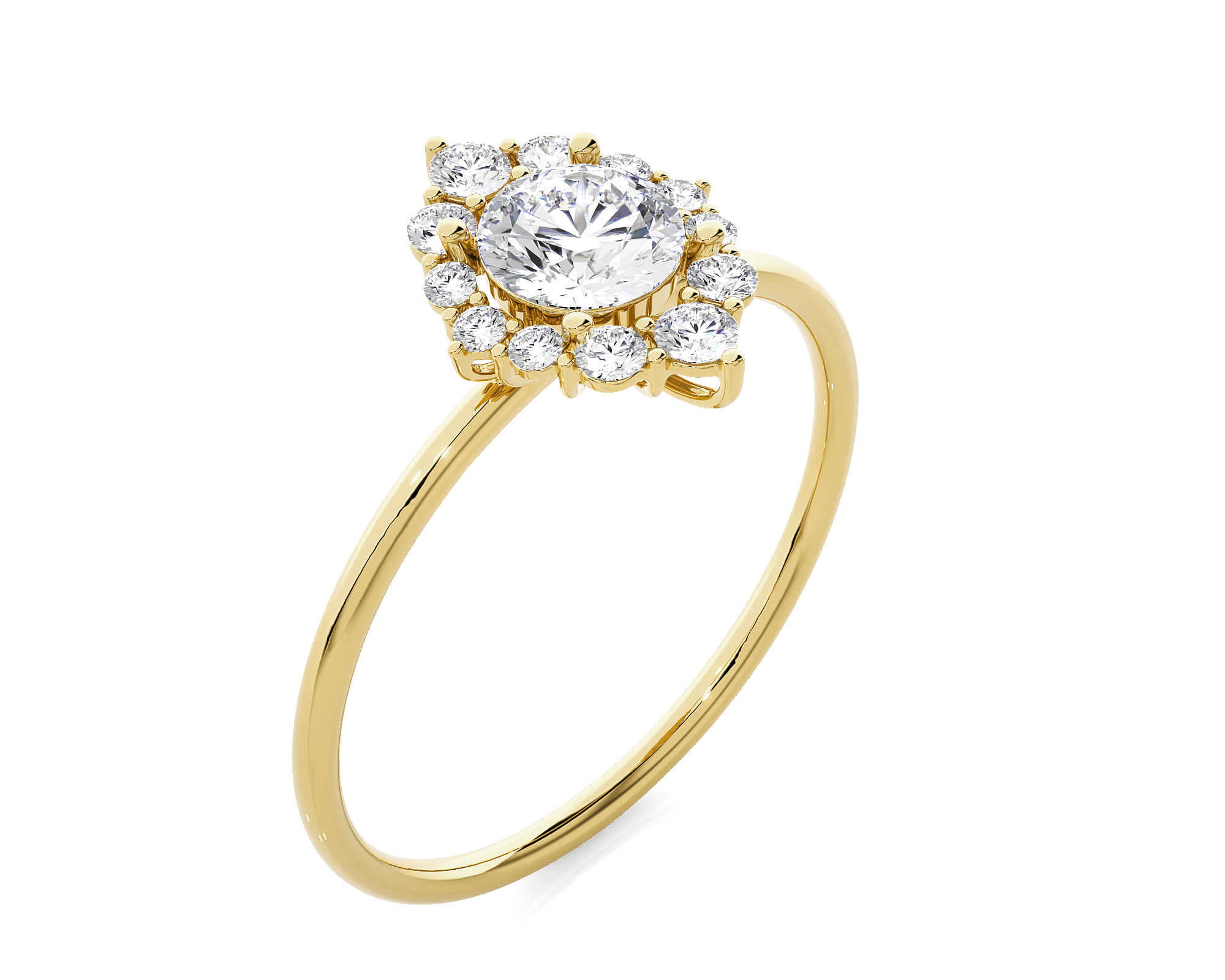 3/4 ctw Round Lab Grown Diamond Ring