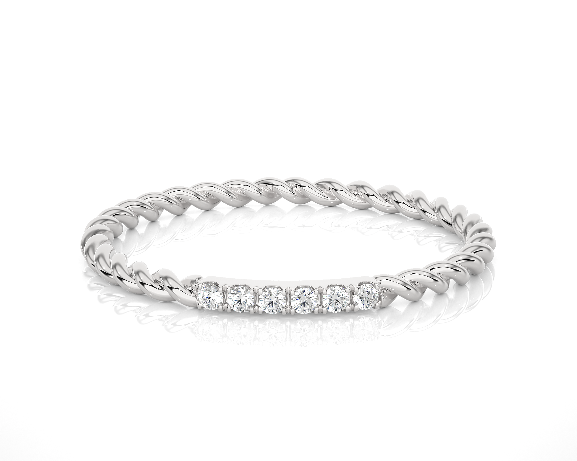 1/20 ctw Round Lab Grown Diamond Ring
