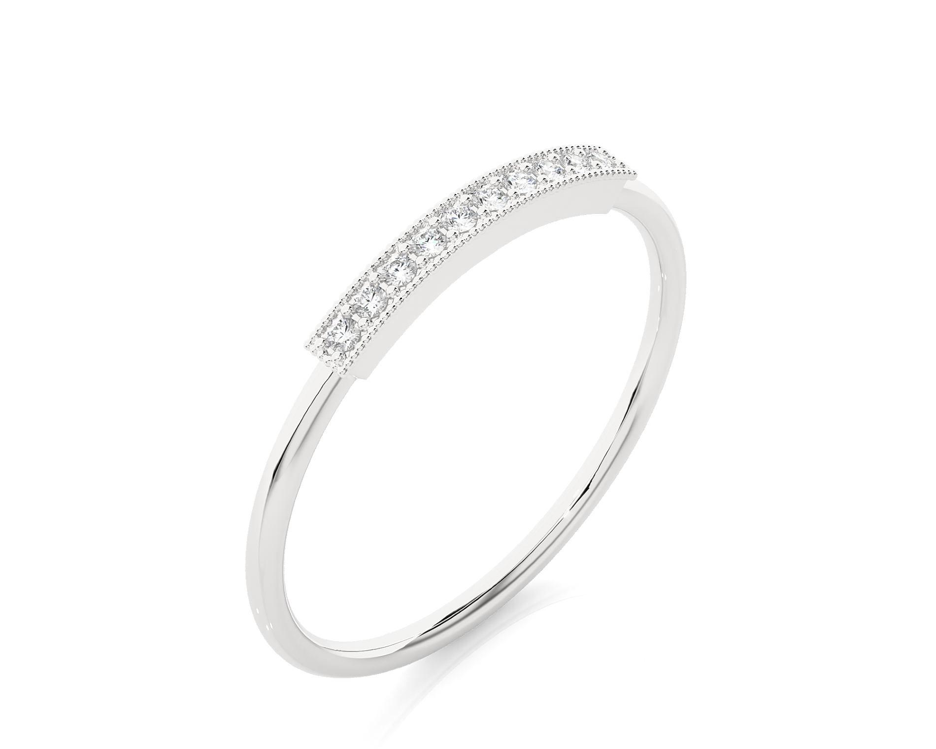 1/20 ctw Round Lab Grown Diamond Ring