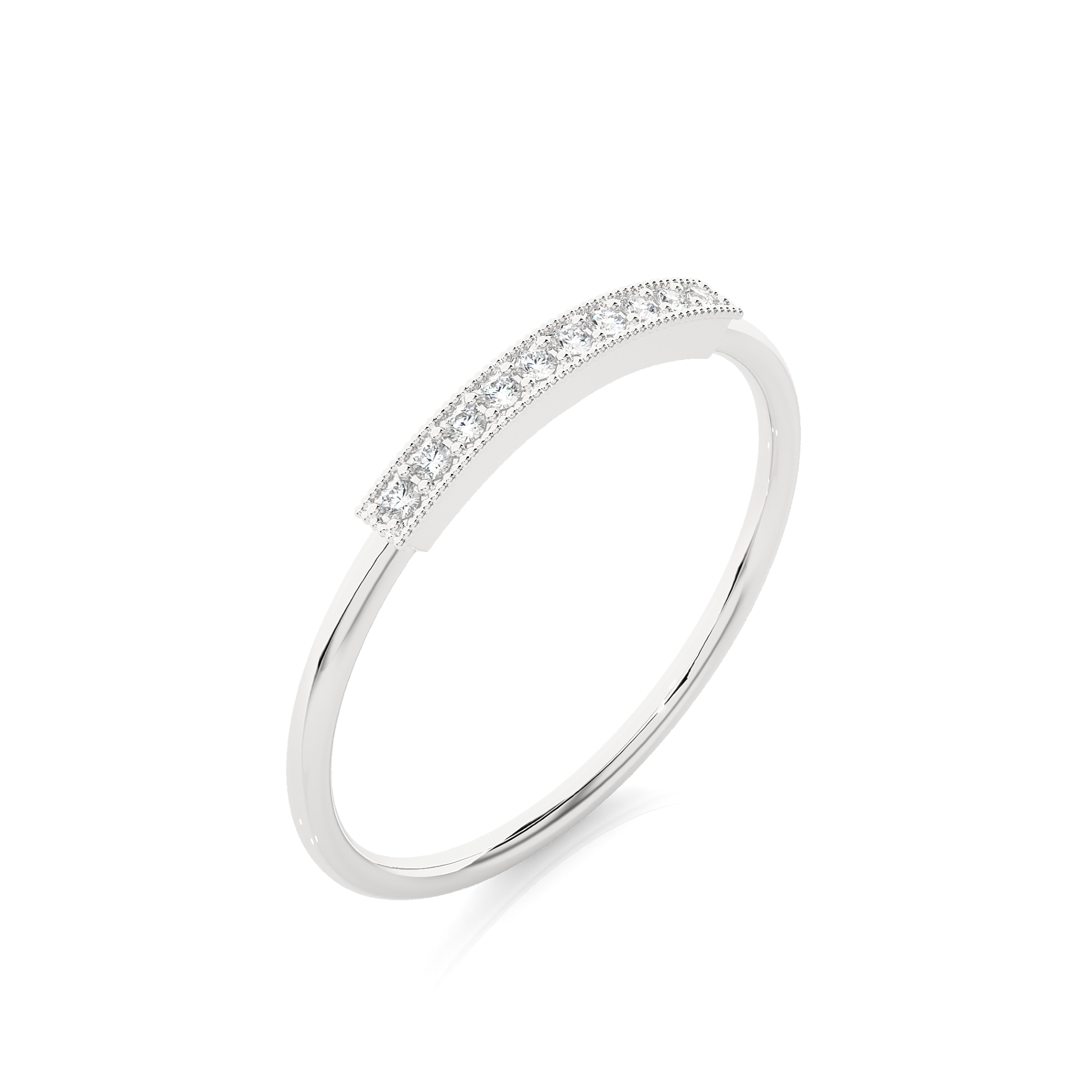 1/20 ctw Round Lab Grown Diamond Ring