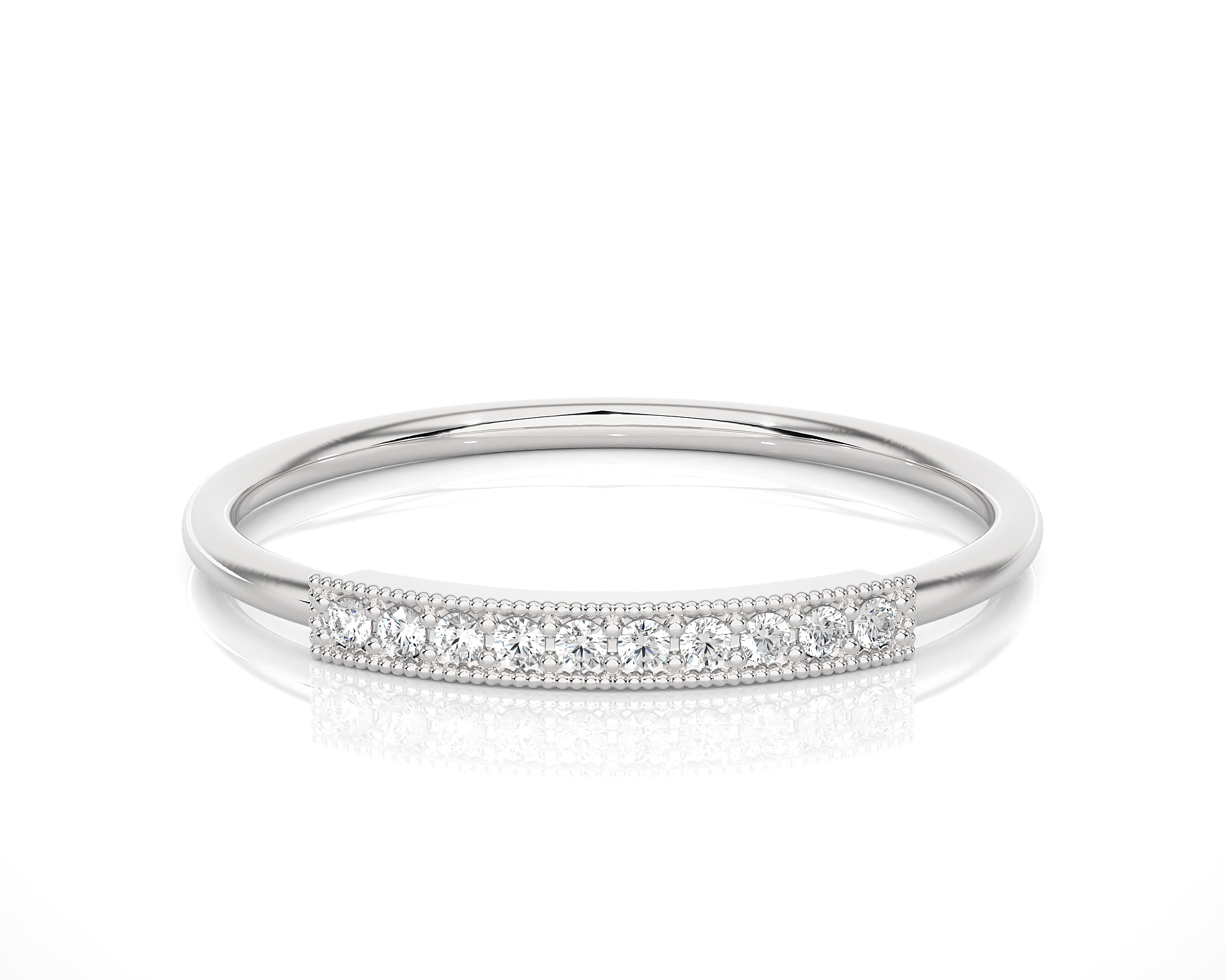 1/20 ctw Round Lab Grown Diamond Ring