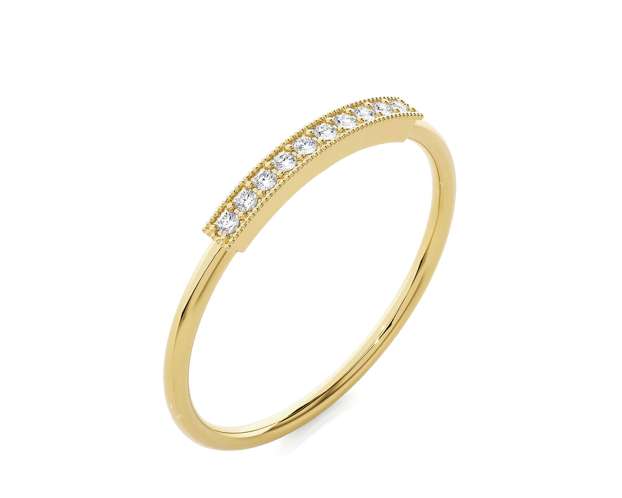 1/20 ctw Round Lab Grown Diamond Ring