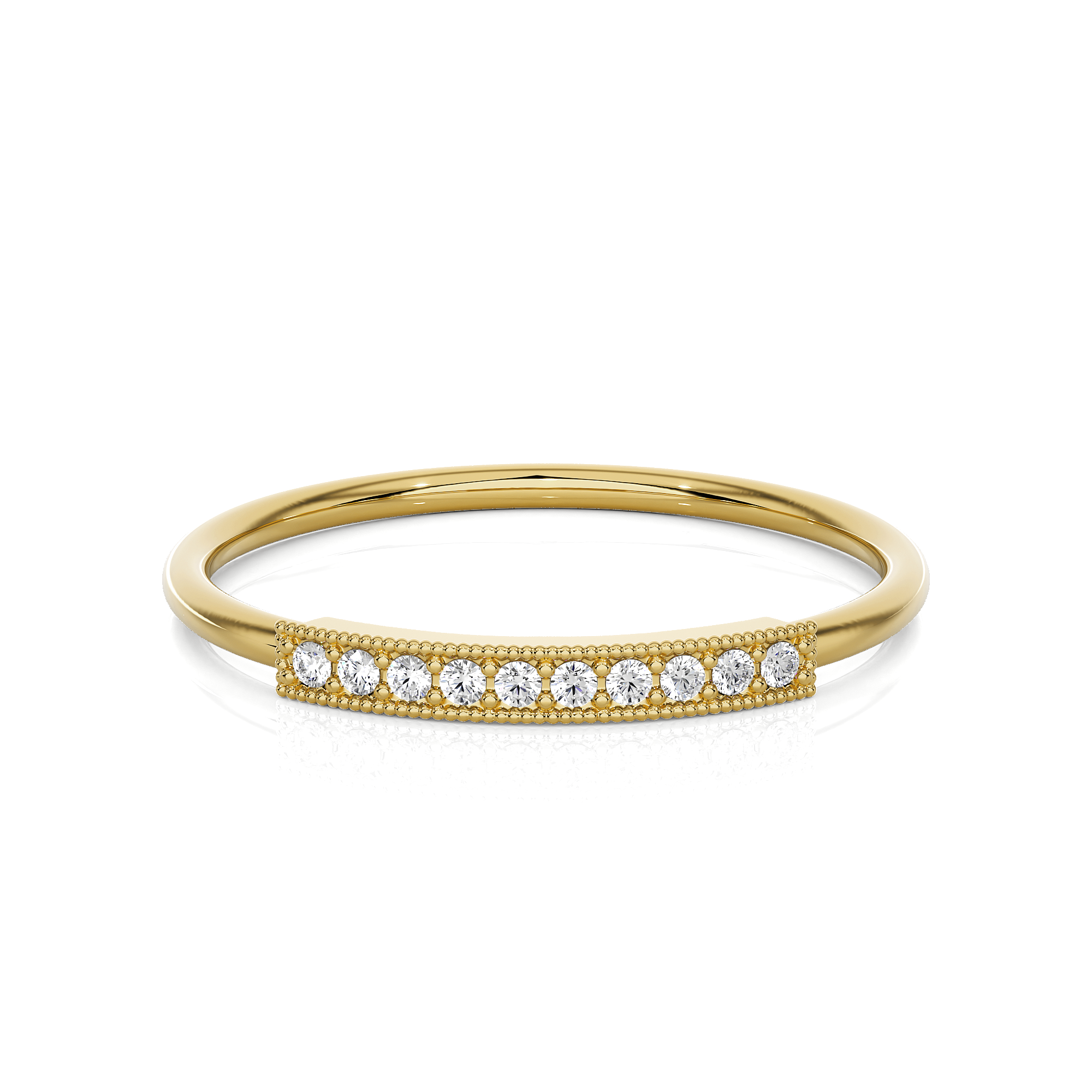 1/20 ctw Round Lab Grown Diamond Ring