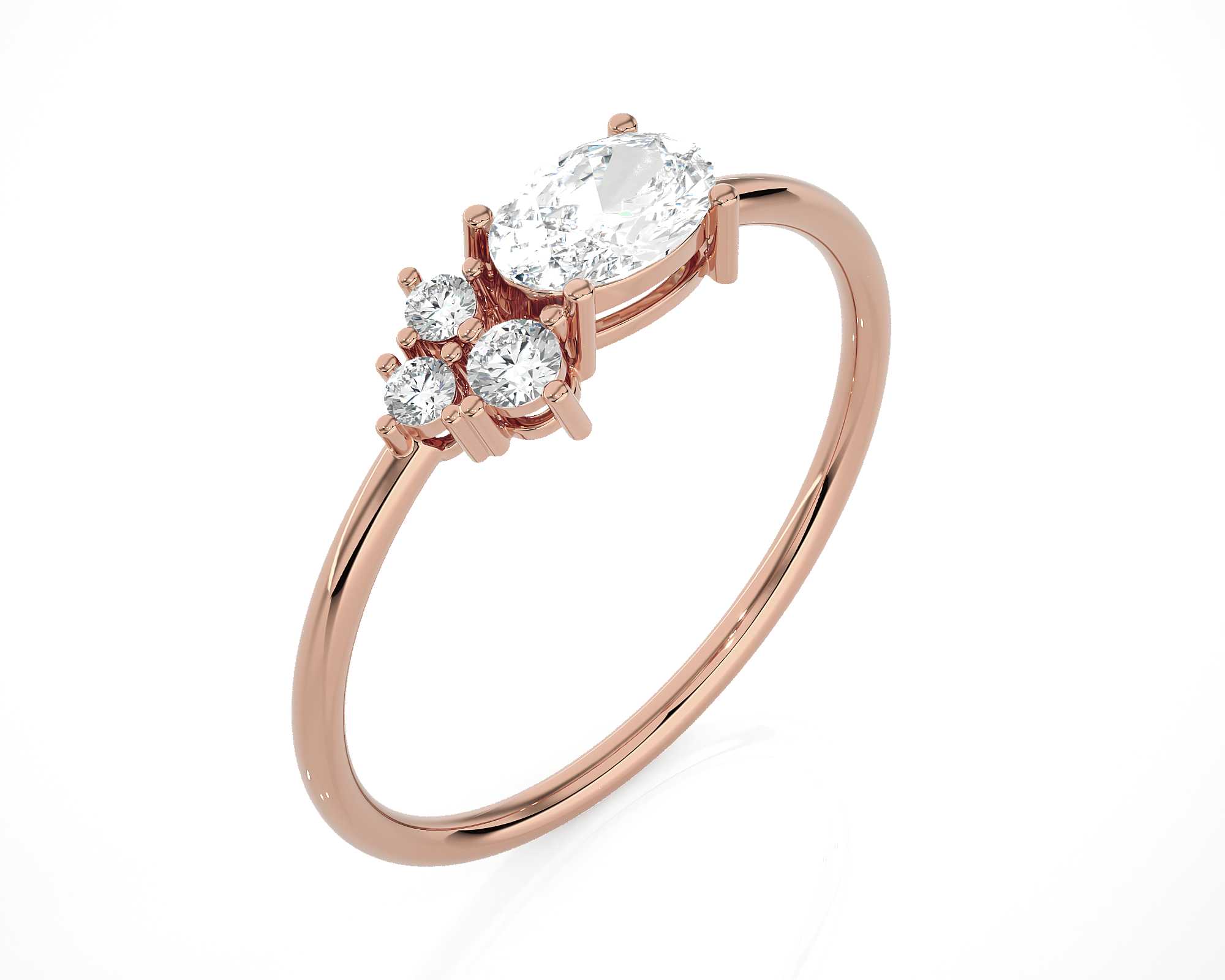 5/8 ctw Round Lab Grown Diamond Ring