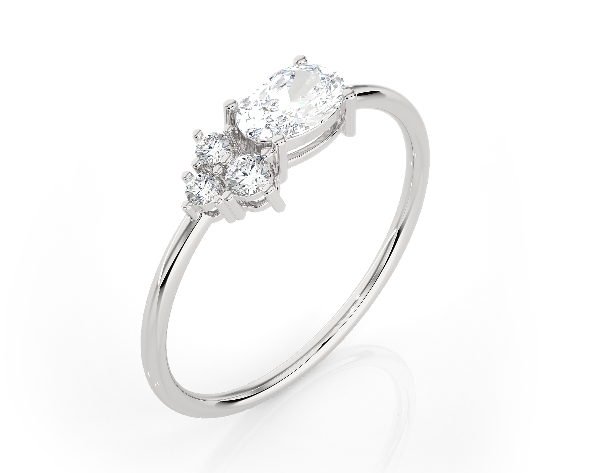 5/8 ctw Round Lab Grown Diamond Ring