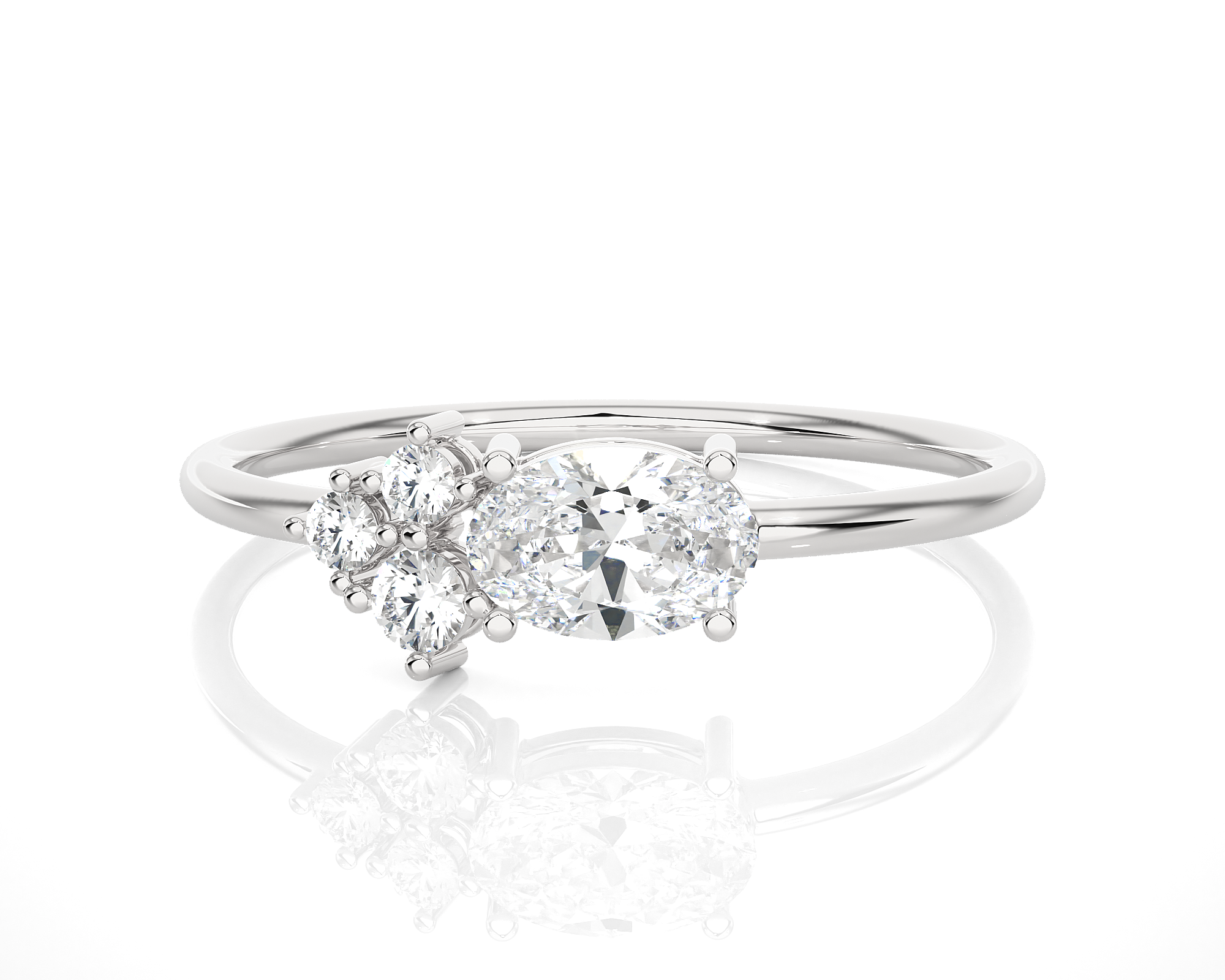 5/8 ctw Round Lab Grown Diamond Ring