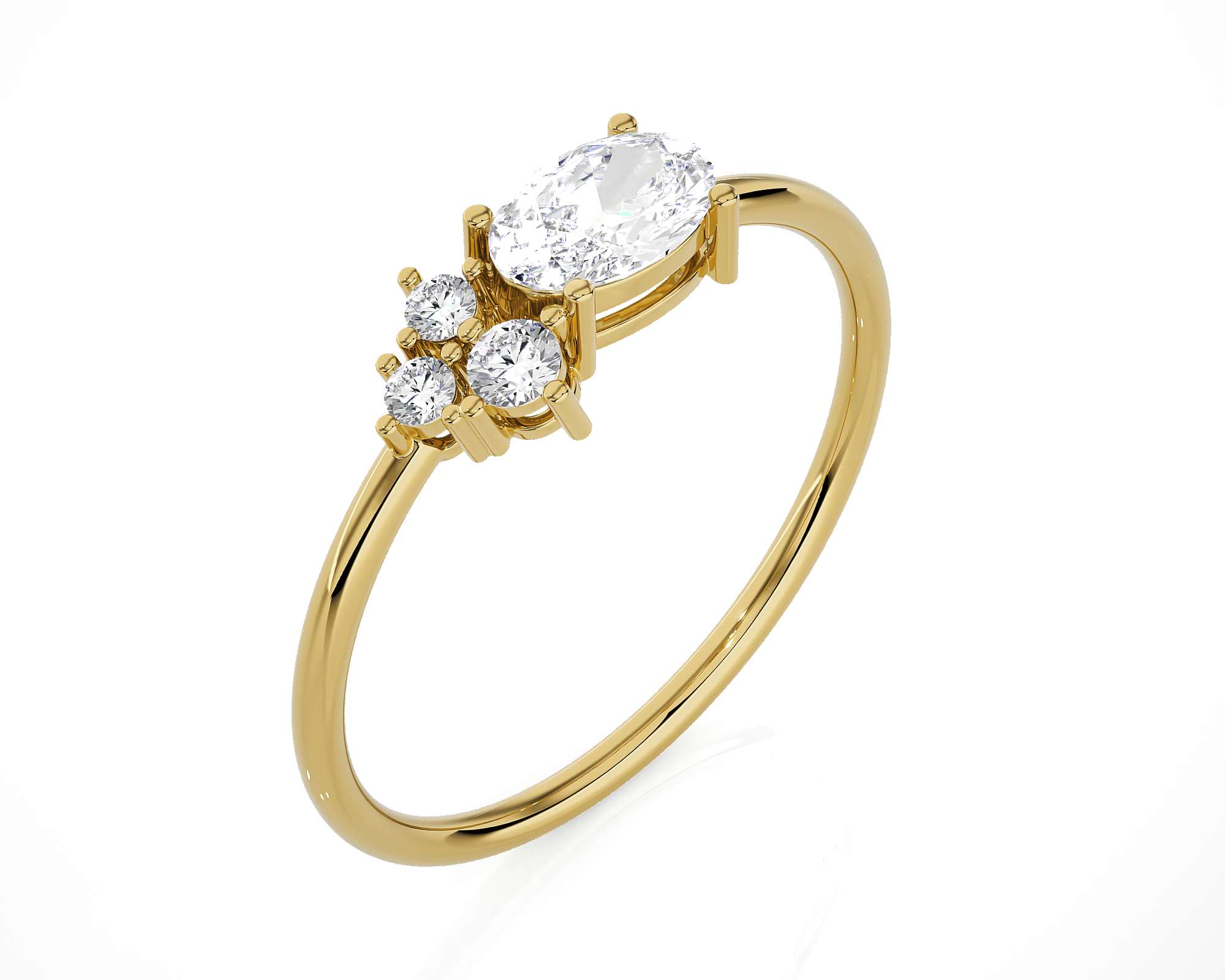 5/8 ctw Round Lab Grown Diamond Ring