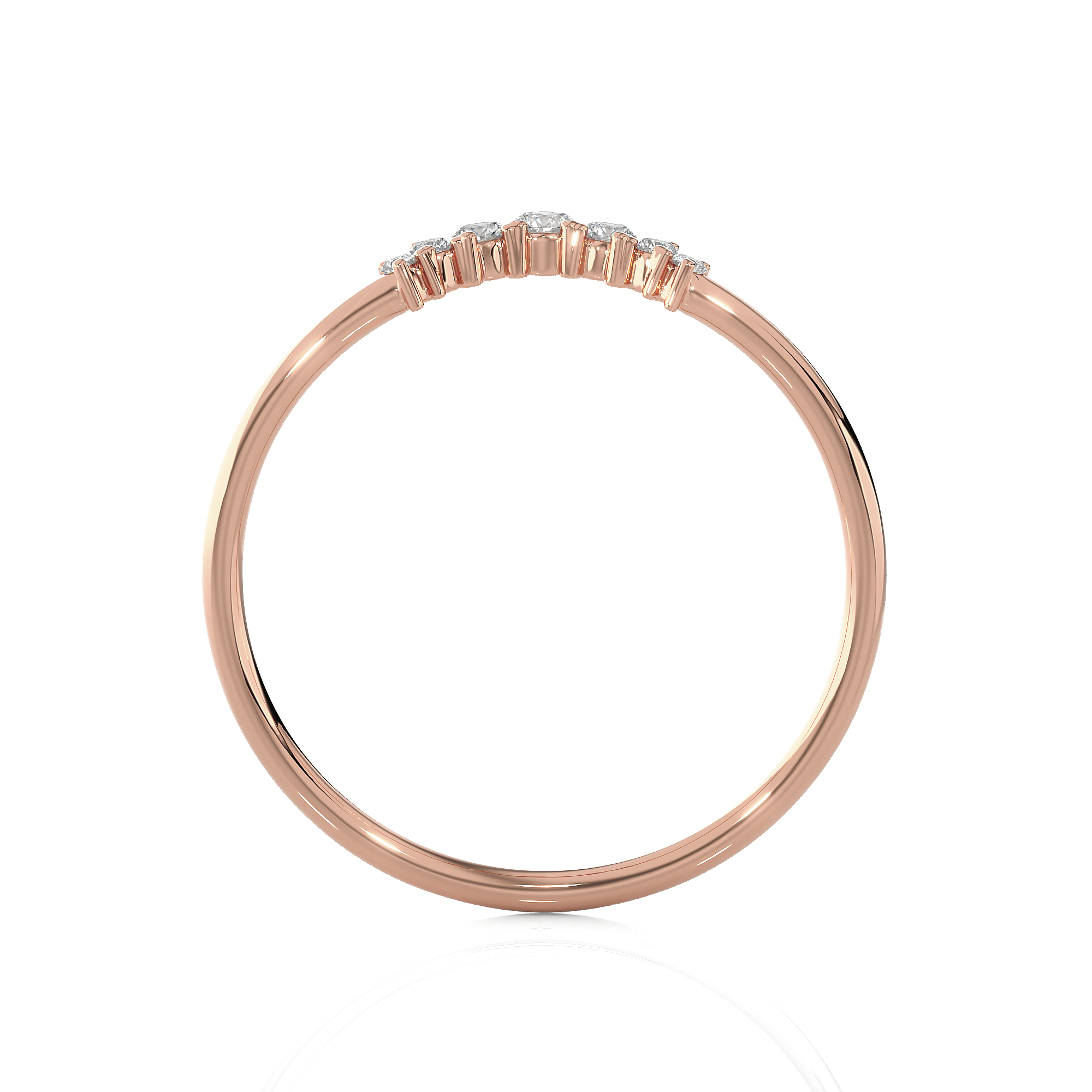 1/10 ctw Round Lab Grown Diamond Ring