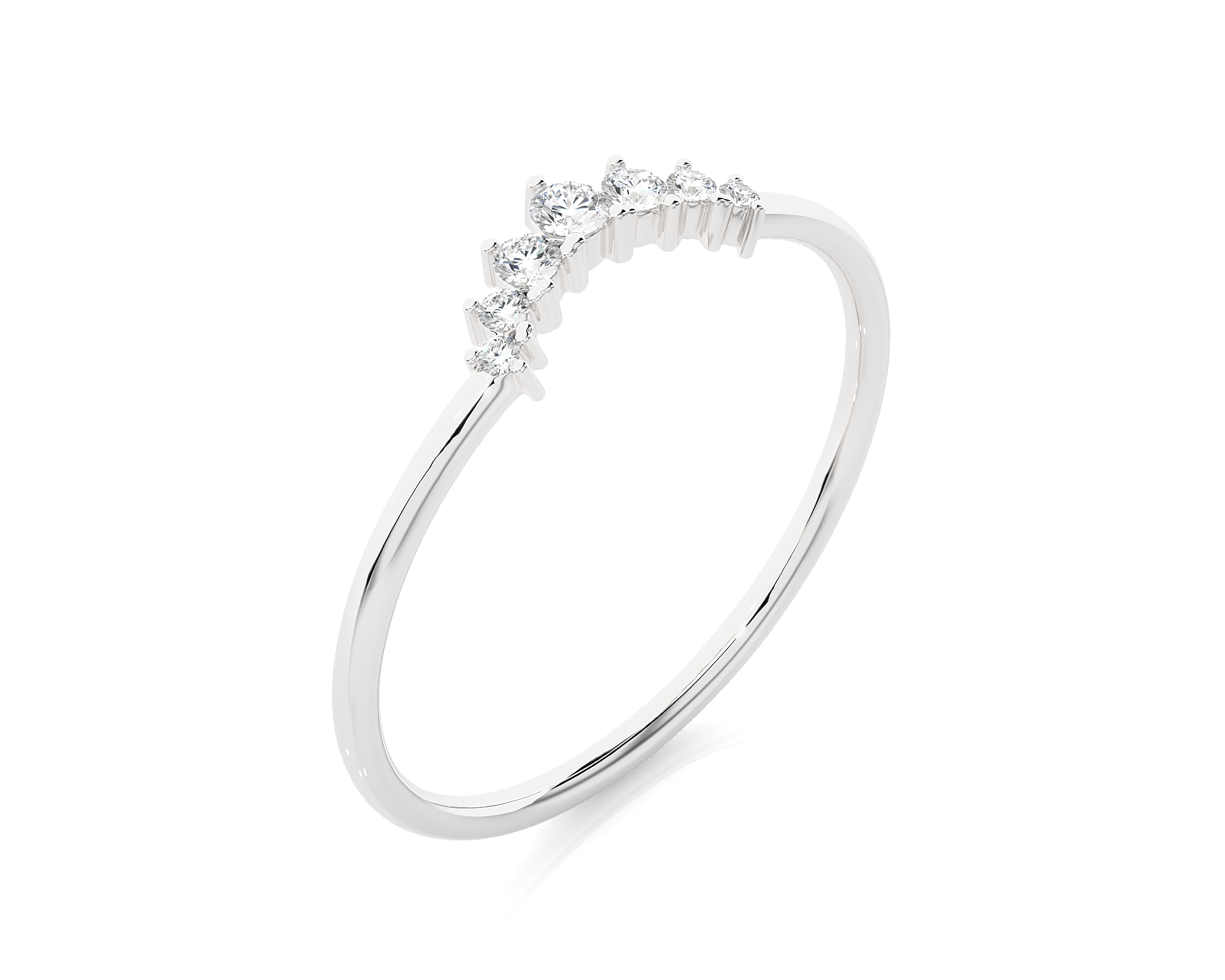 1/10 ctw Round Lab Grown Diamond Ring