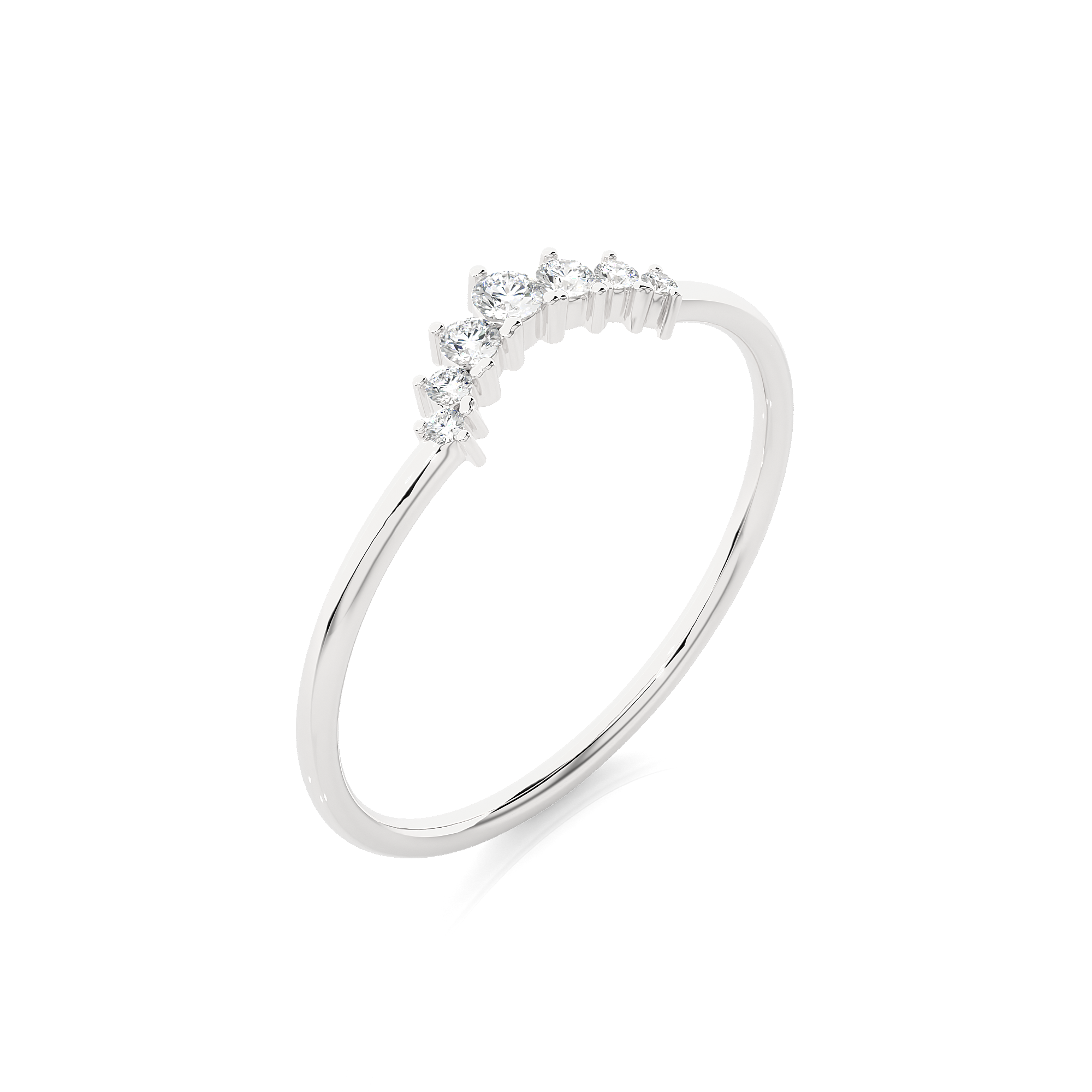 1/10 ctw Round Lab Grown Diamond Ring