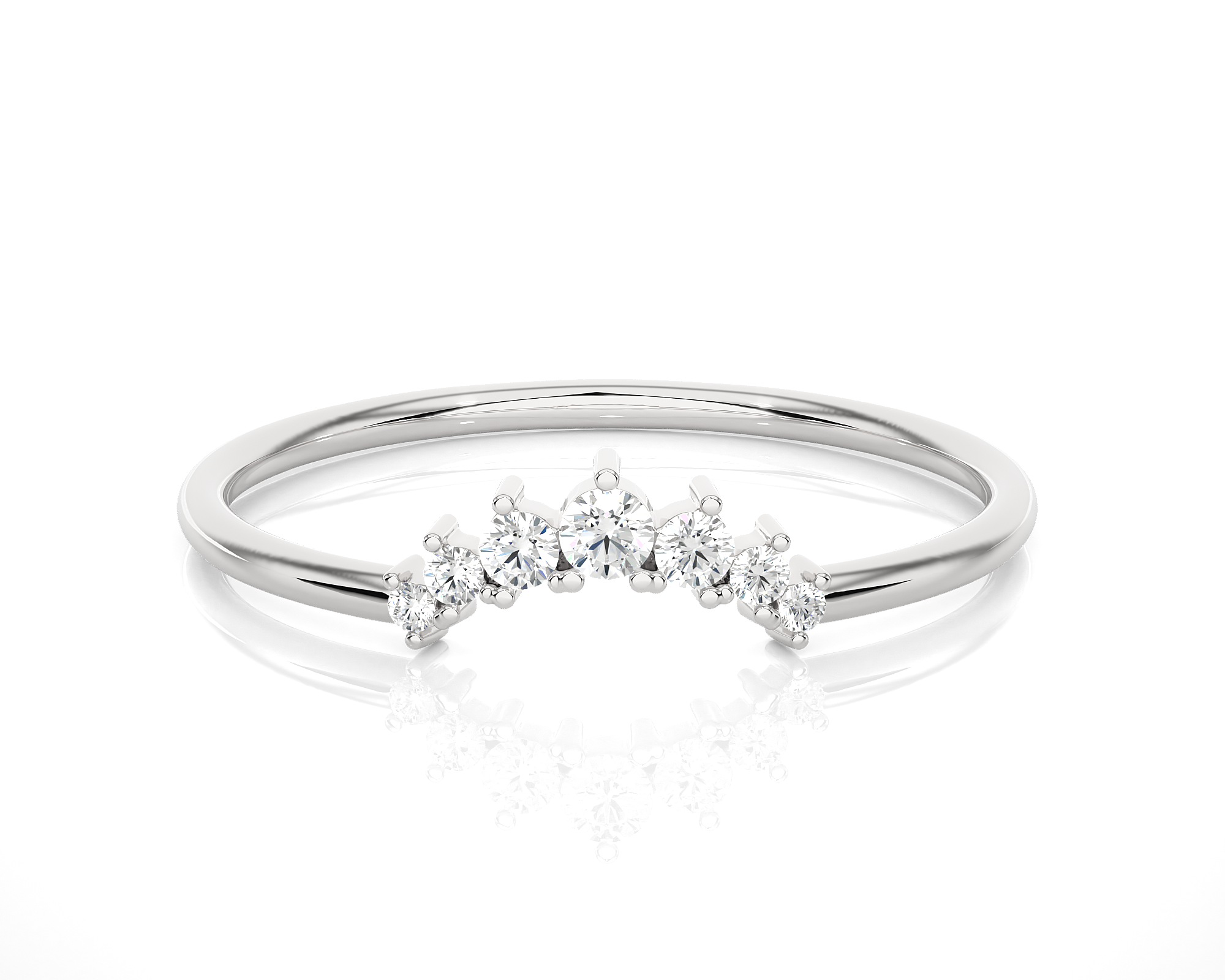 1/10 ctw Round Lab Grown Diamond Ring