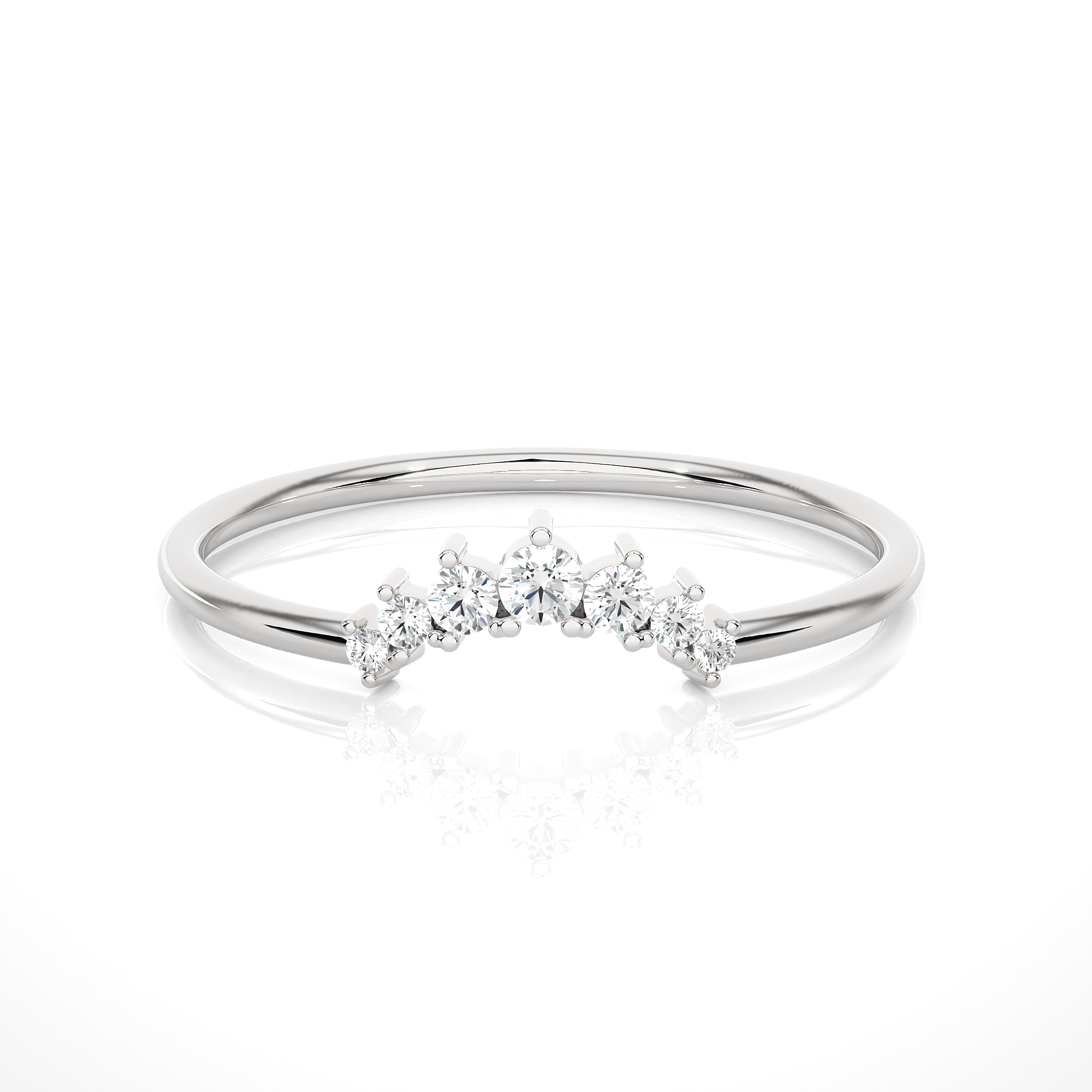 1/10 ctw Round Lab Grown Diamond Ring