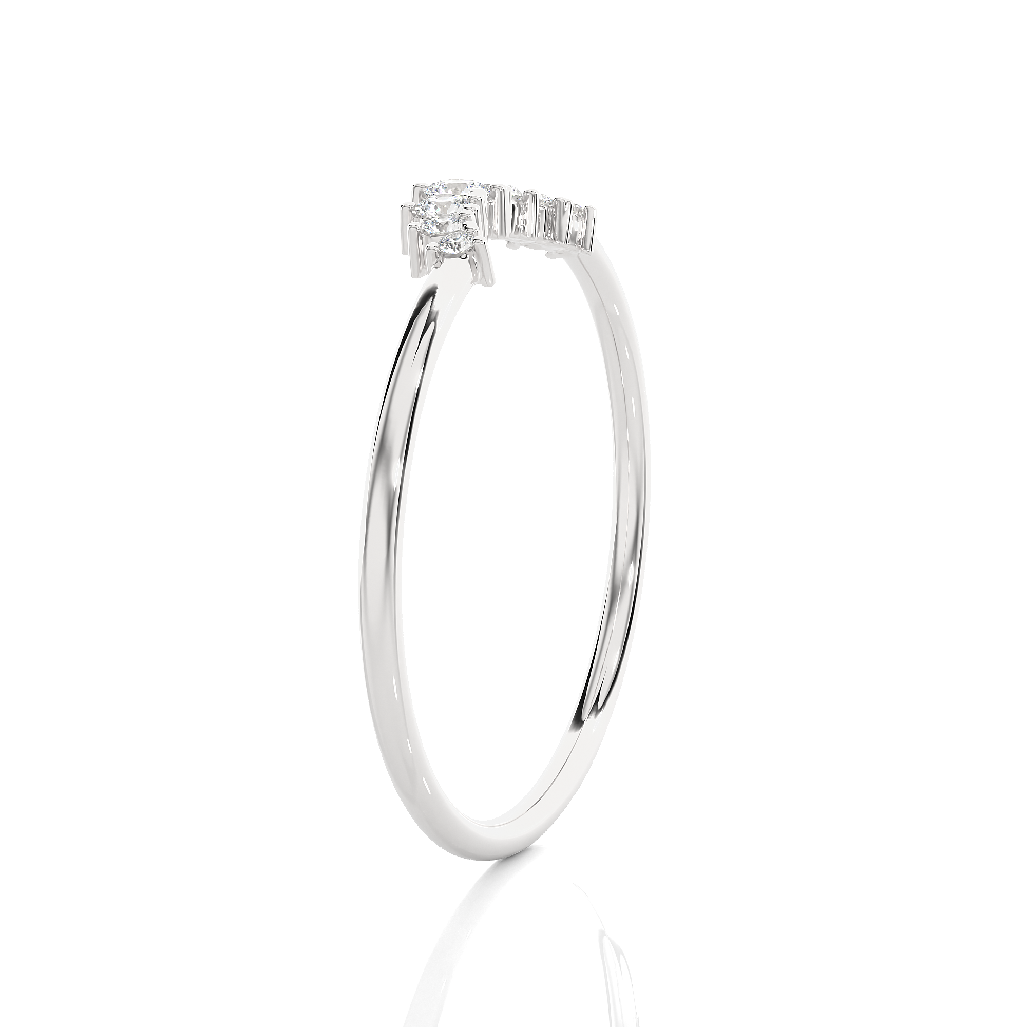 1/10 ctw Round Lab Grown Diamond Ring