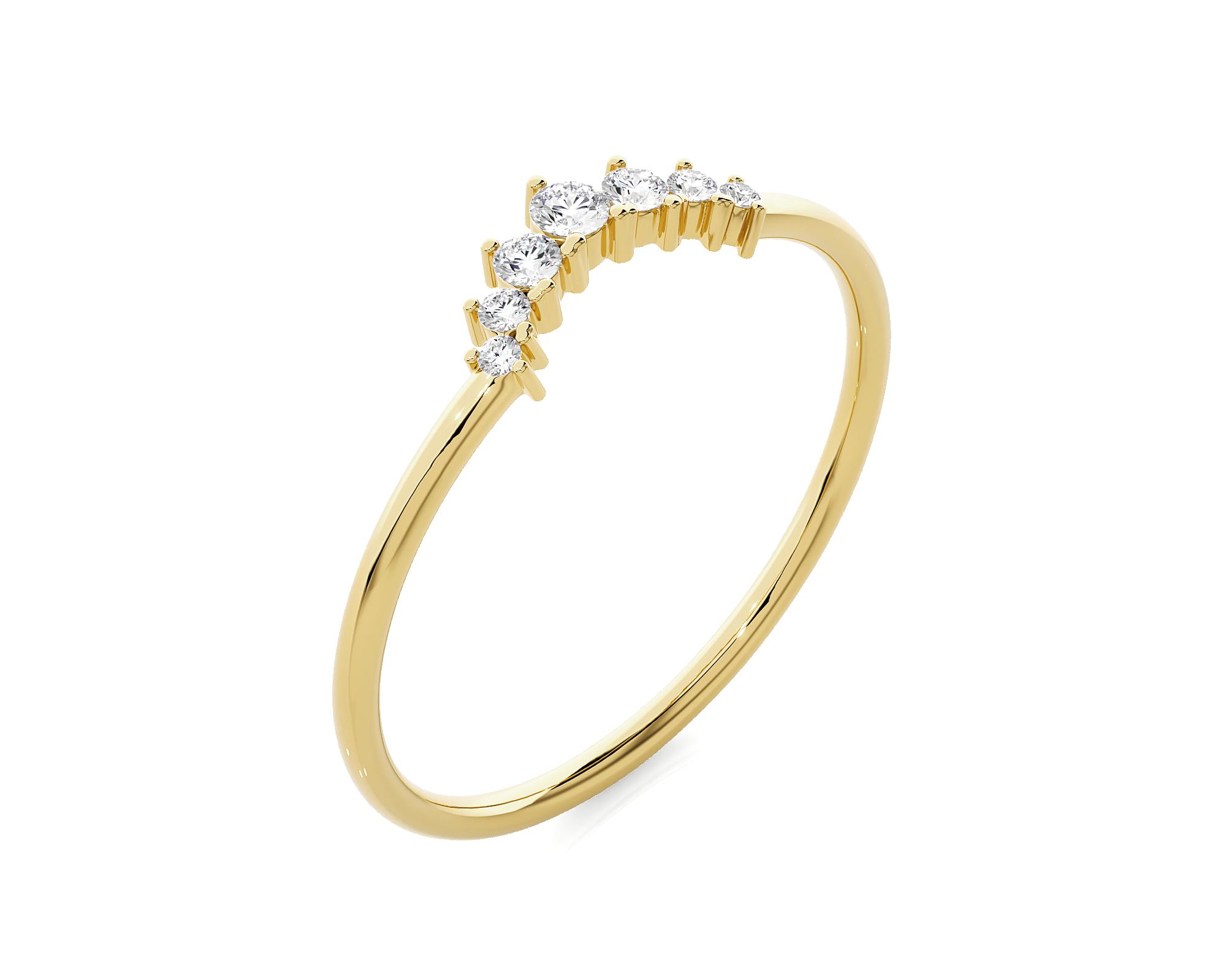 1/10 ctw Round Lab Grown Diamond Ring