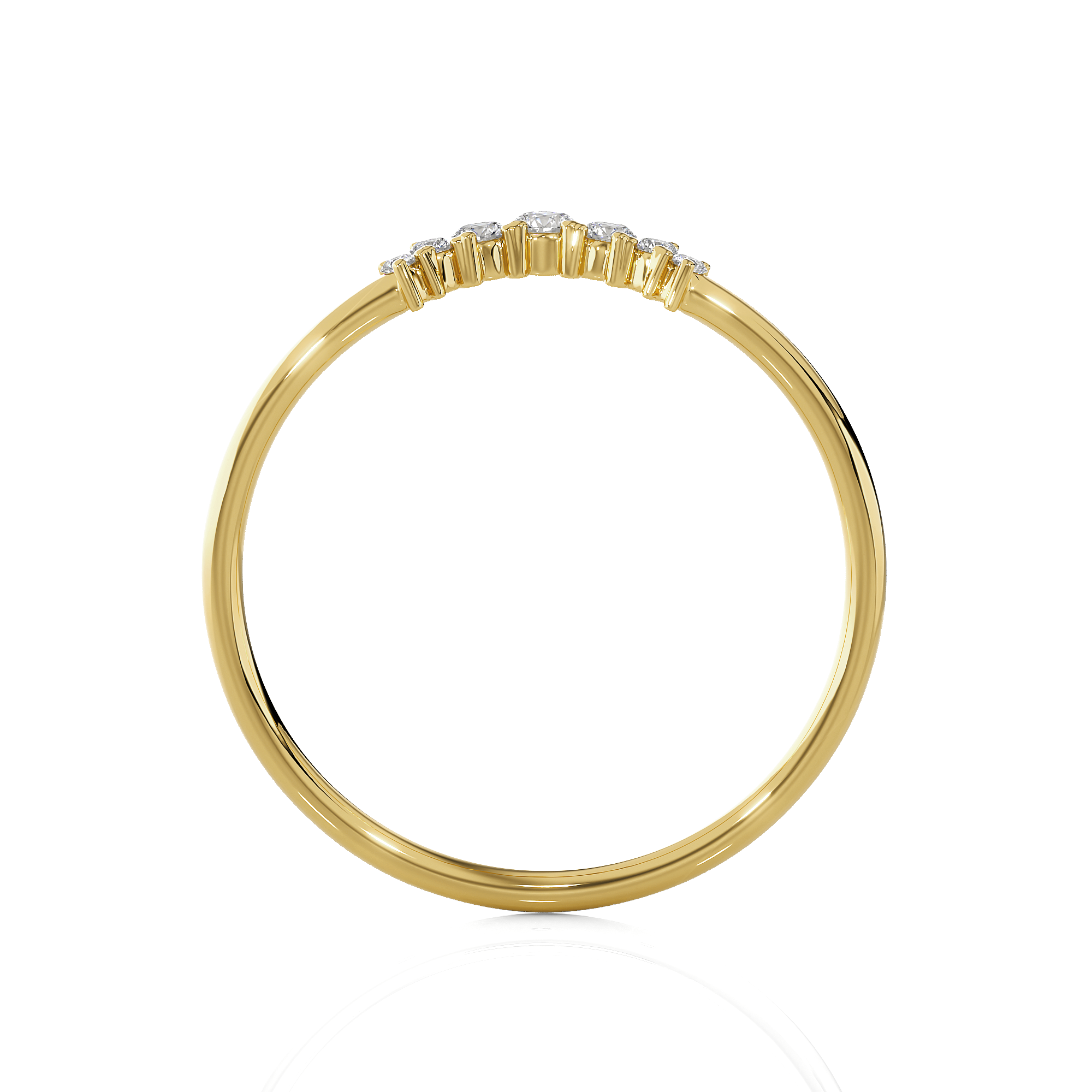 1/10 ctw Round Lab Grown Diamond Ring