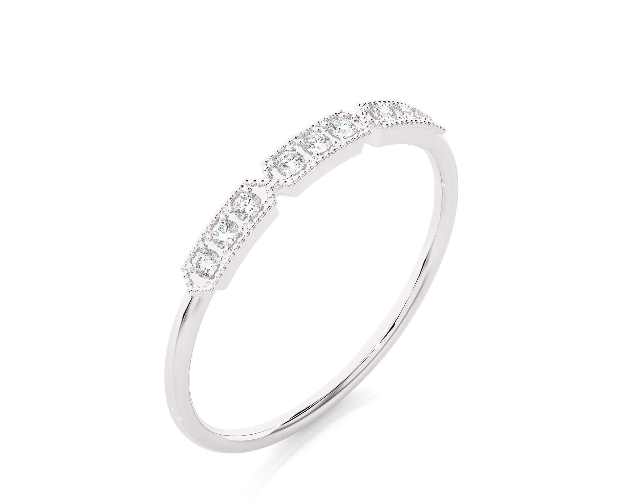 1/10 ctw Round Lab Grown Diamond Ring