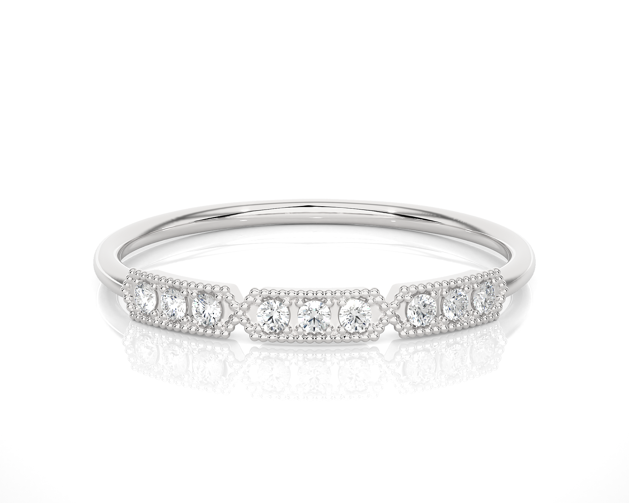 1/10 ctw Round Lab Grown Diamond Ring