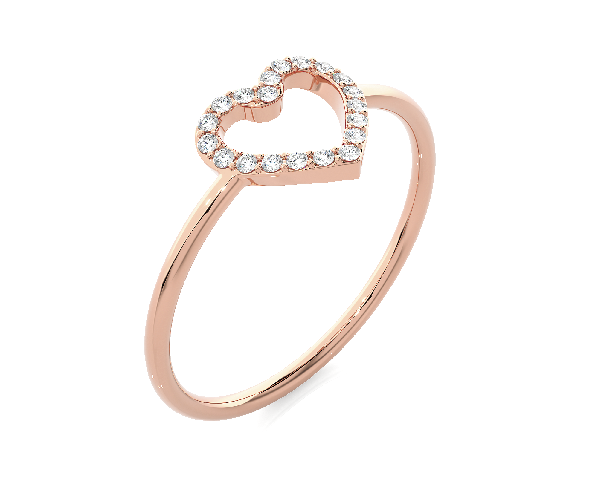 1/10 ctw Round Lab Grown Diamond Ring