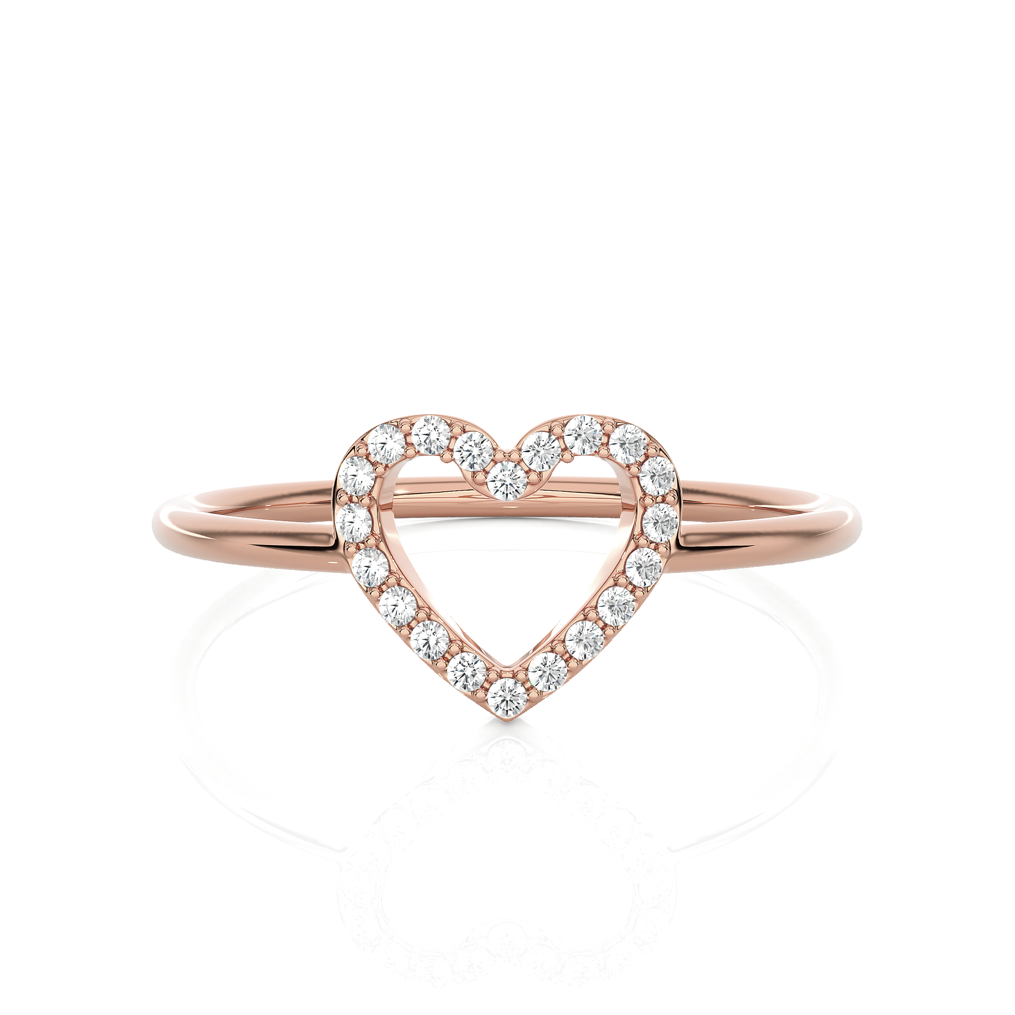1/10 ctw Round Lab Grown Diamond Ring