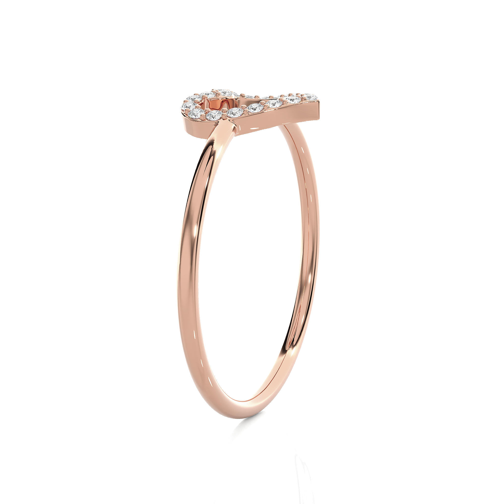 1/10 ctw Round Lab Grown Diamond Ring