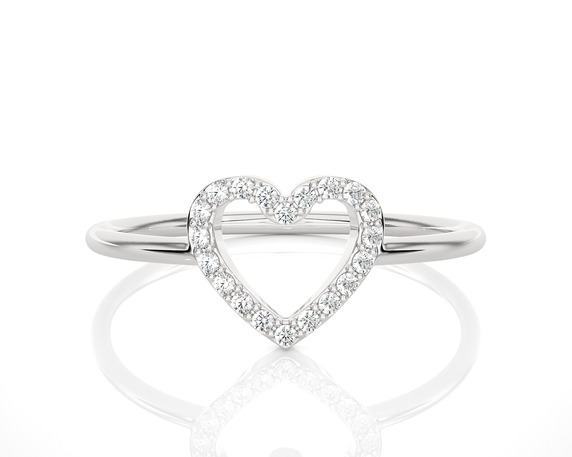1/10 ctw Round Lab Grown Diamond Ring
