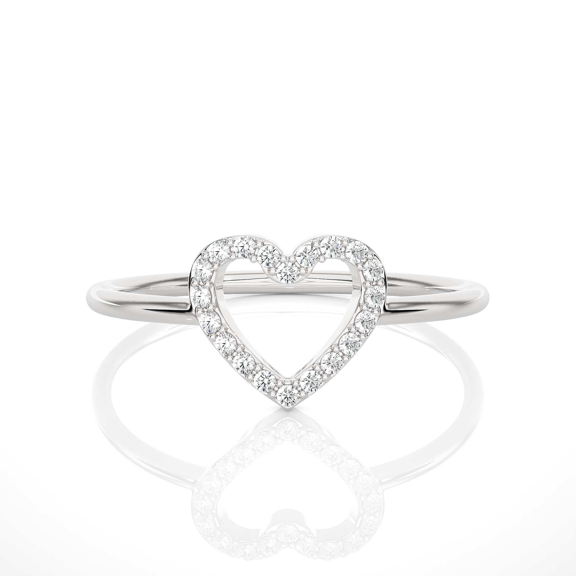 1/10 ctw Round Lab Grown Diamond Ring