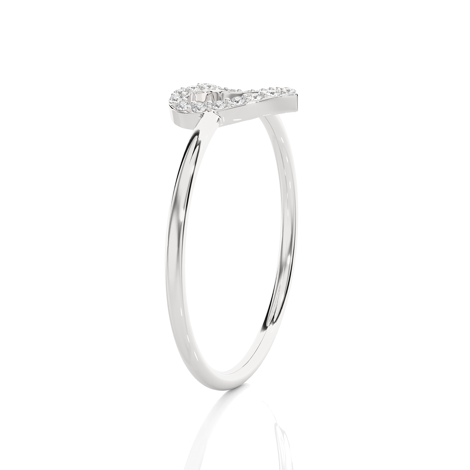 1/10 ctw Round Lab Grown Diamond Ring