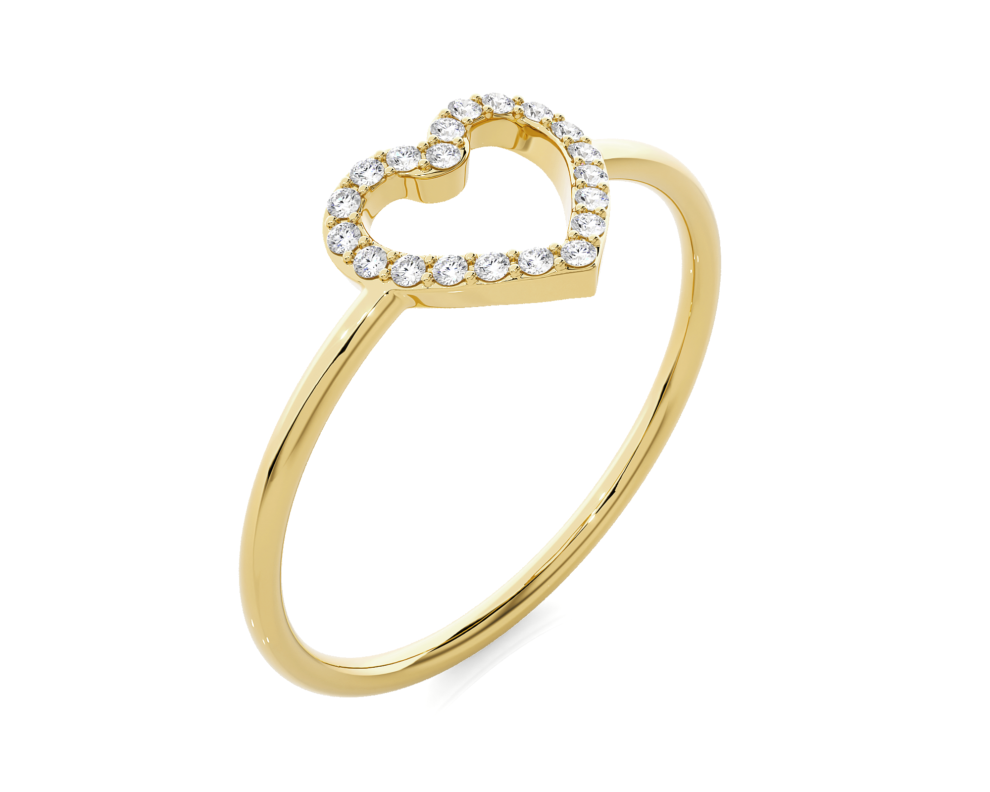 1/10 ctw Round Lab Grown Diamond Ring