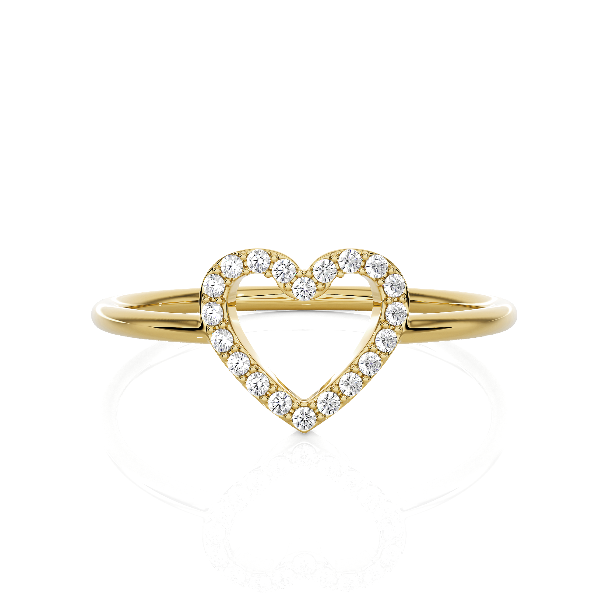 1/10 ctw Round Lab Grown Diamond Ring