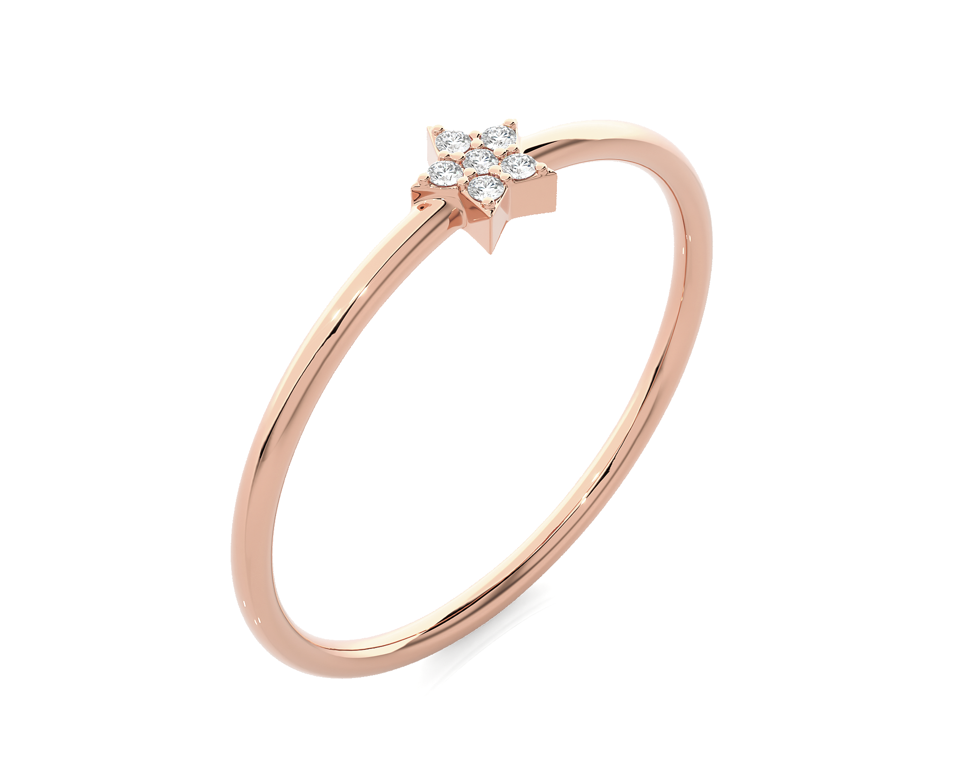 1/20 ctw Round Lab Grown Diamond Ring