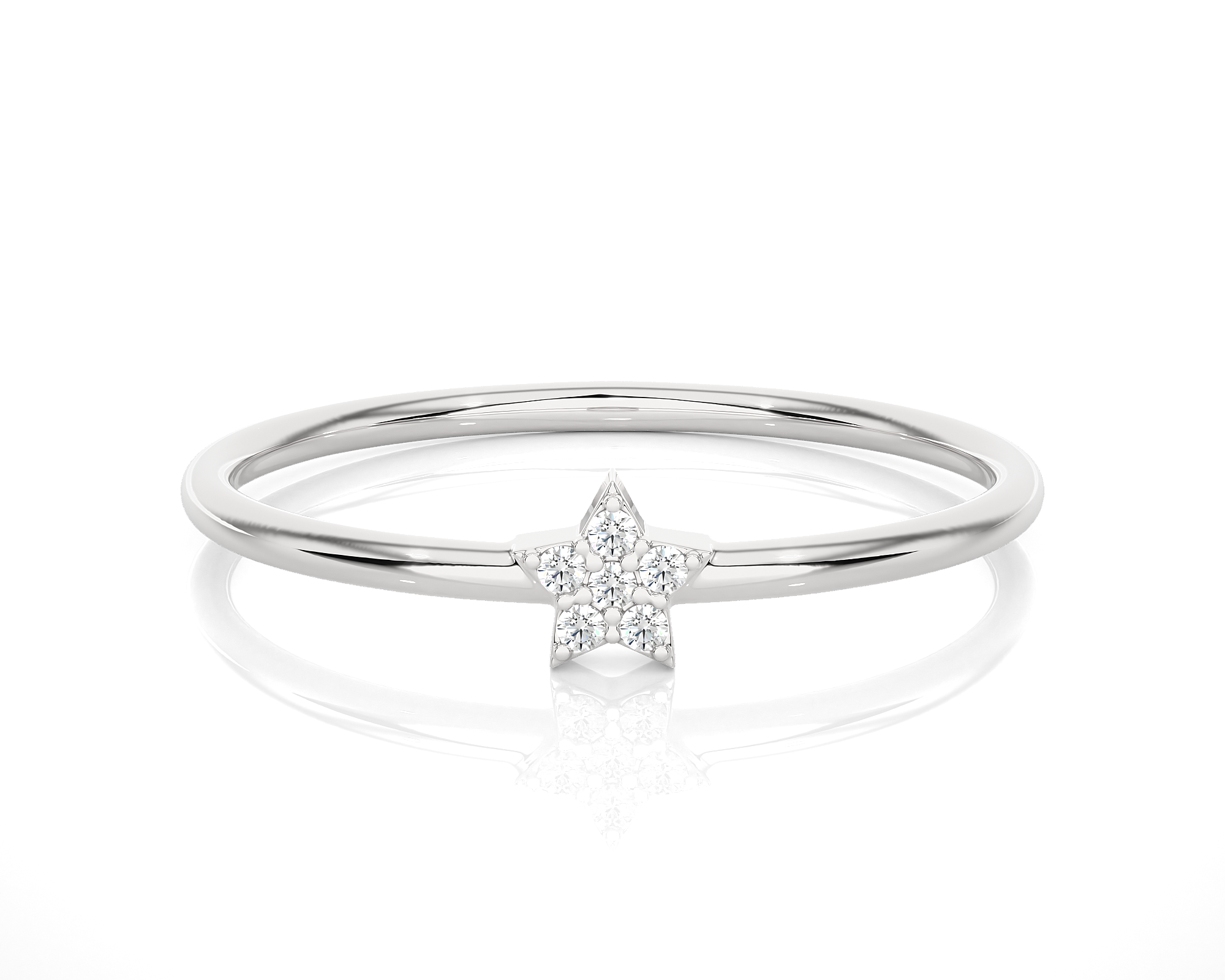 1/20 ctw Round Lab Grown Diamond Ring