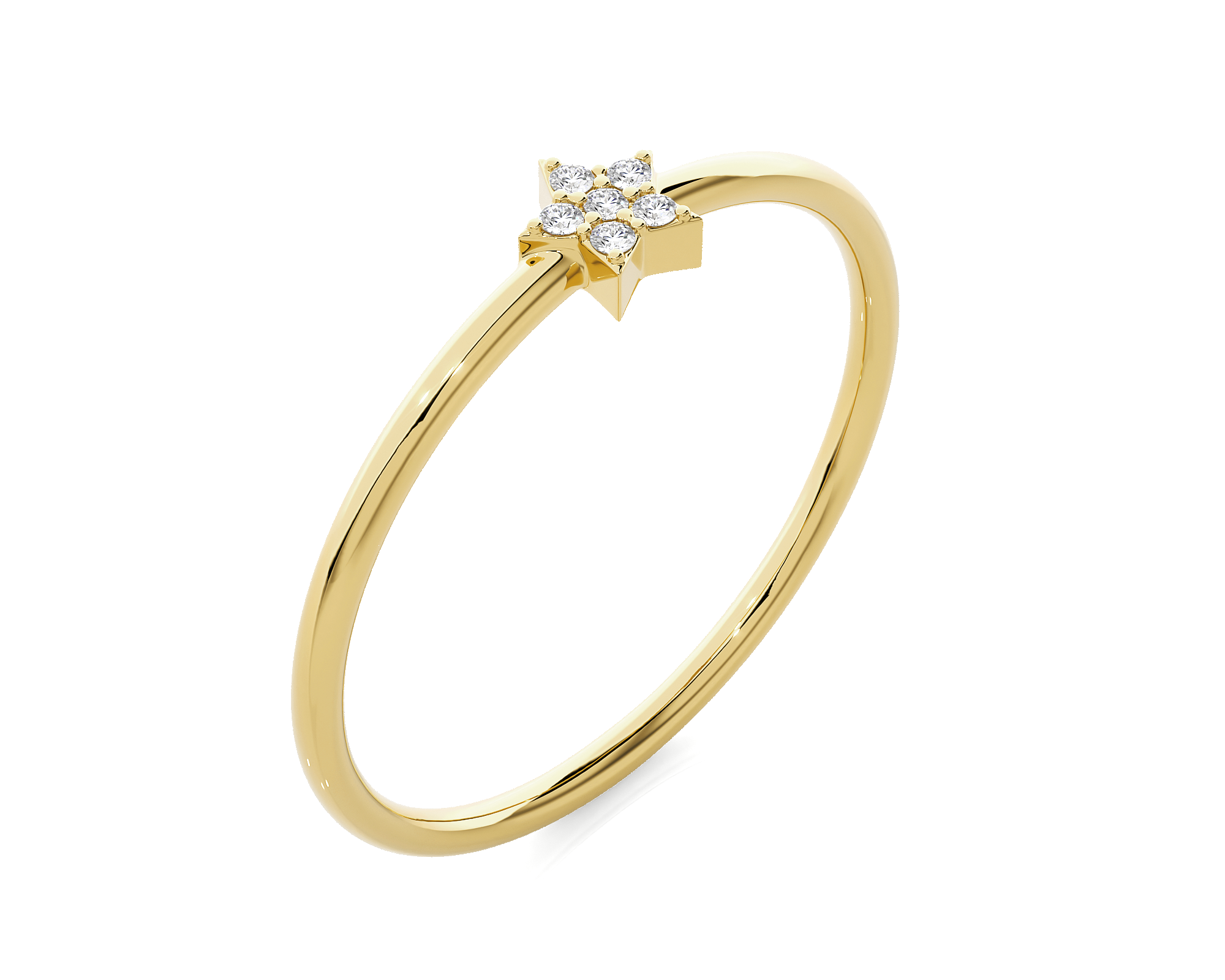 1/20 ctw Round Lab Grown Diamond Ring
