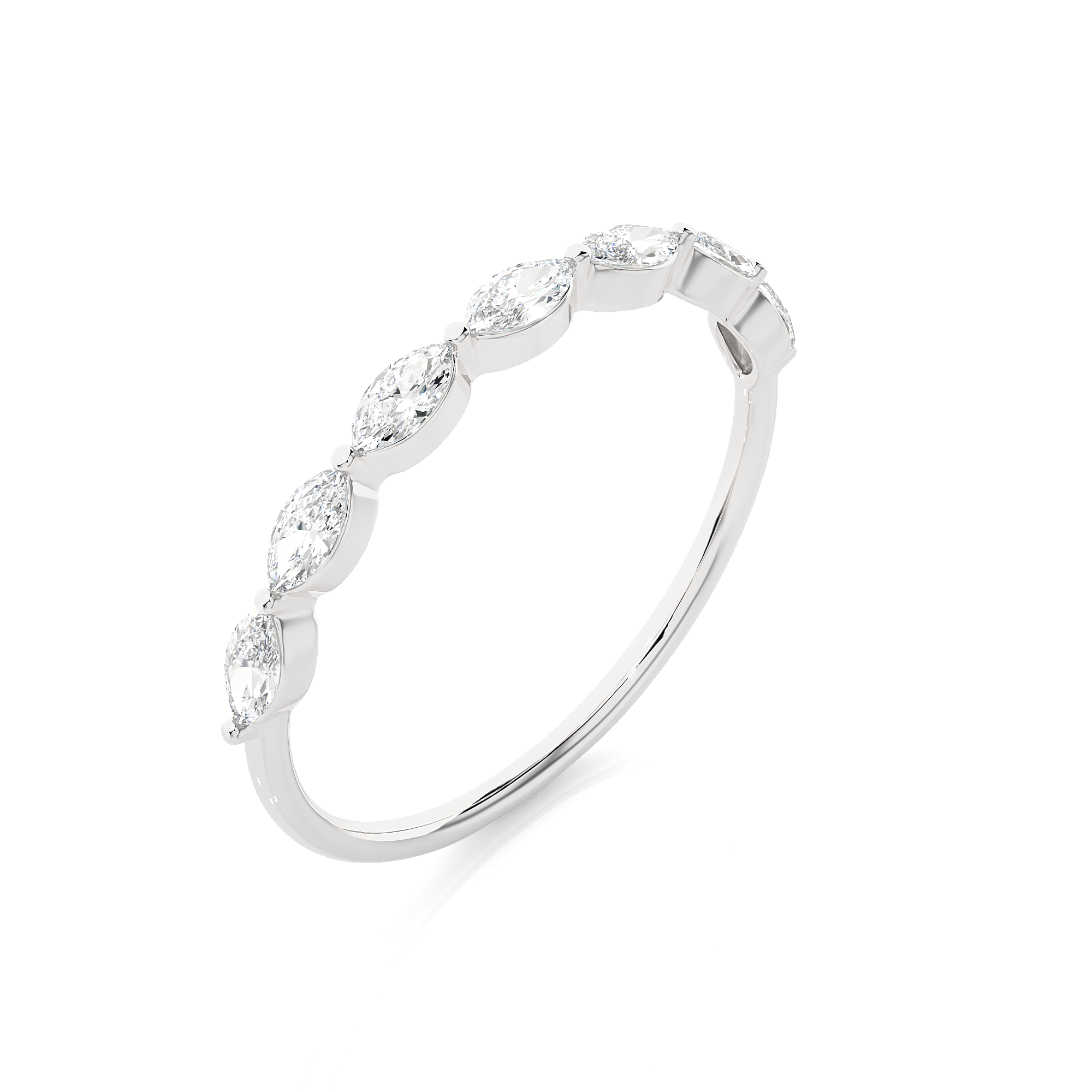 3/4 ctw Marquise Lab Grown Diamond Anniversary Ring