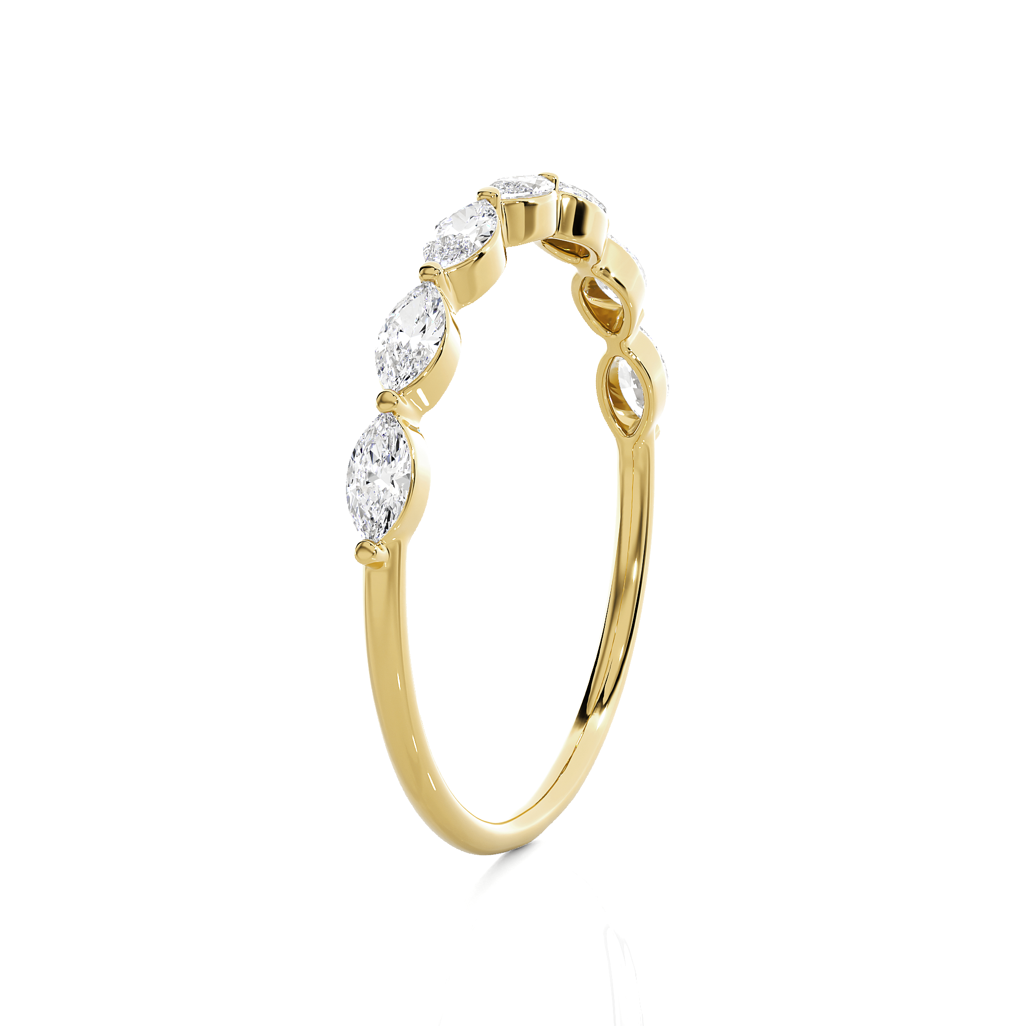 3/4 ctw Marquise Lab Grown Diamond Anniversary Ring