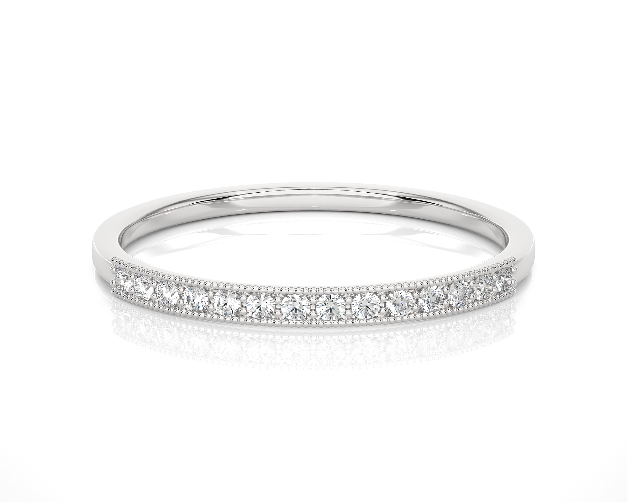 1/10 ctw Round Lab Grown Diamond Anniversary Ring