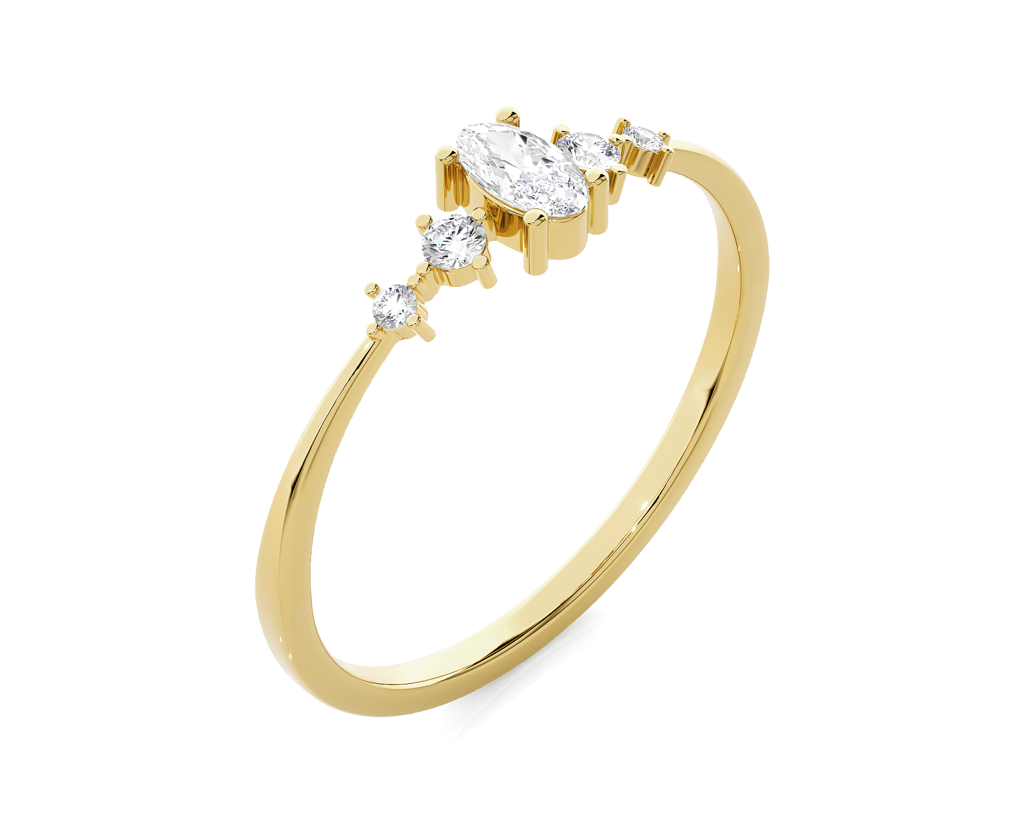 1/5 ctw Round Lab Grown Diamond Ring