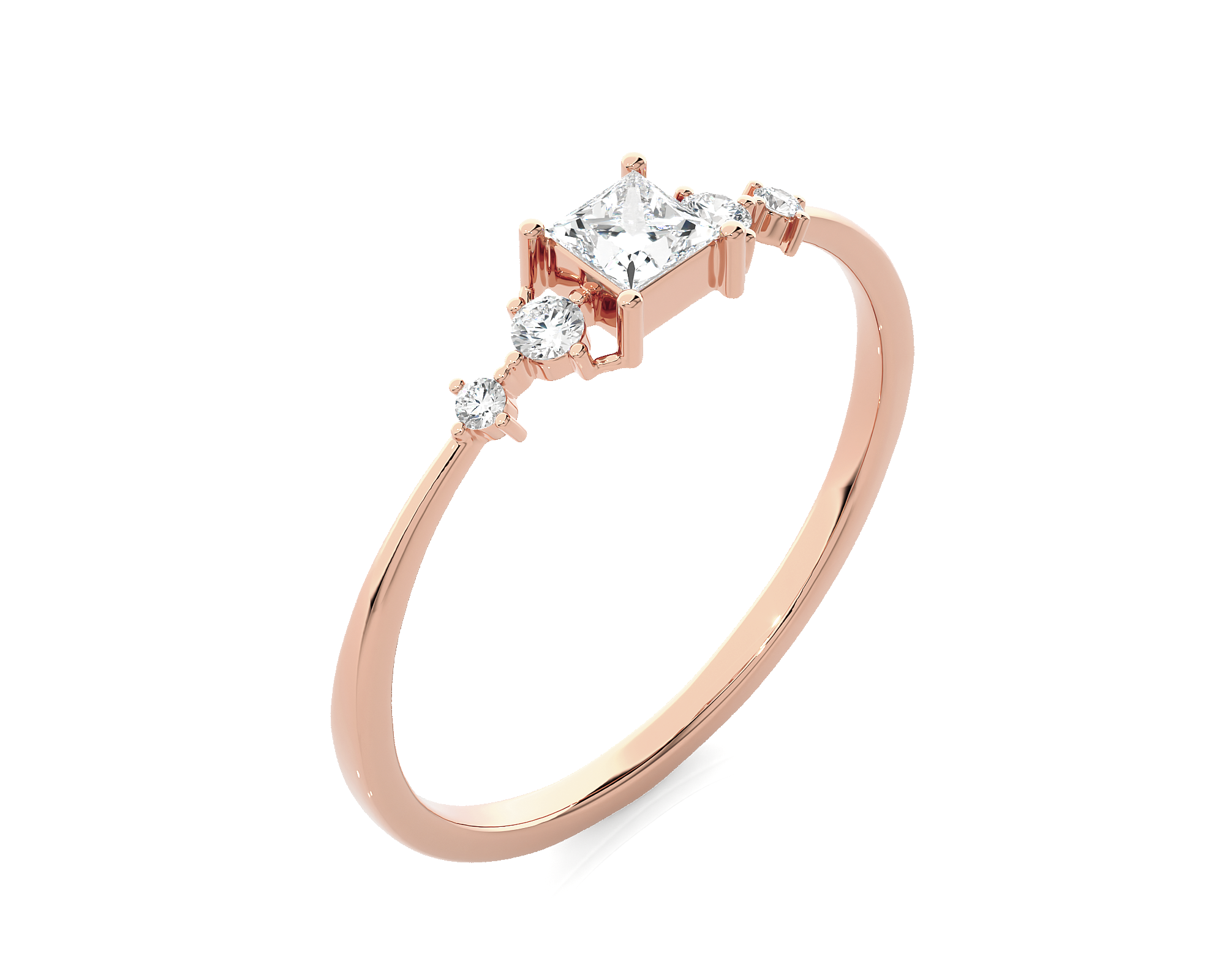 1/4 ctw Round Lab Grown Diamond Ring