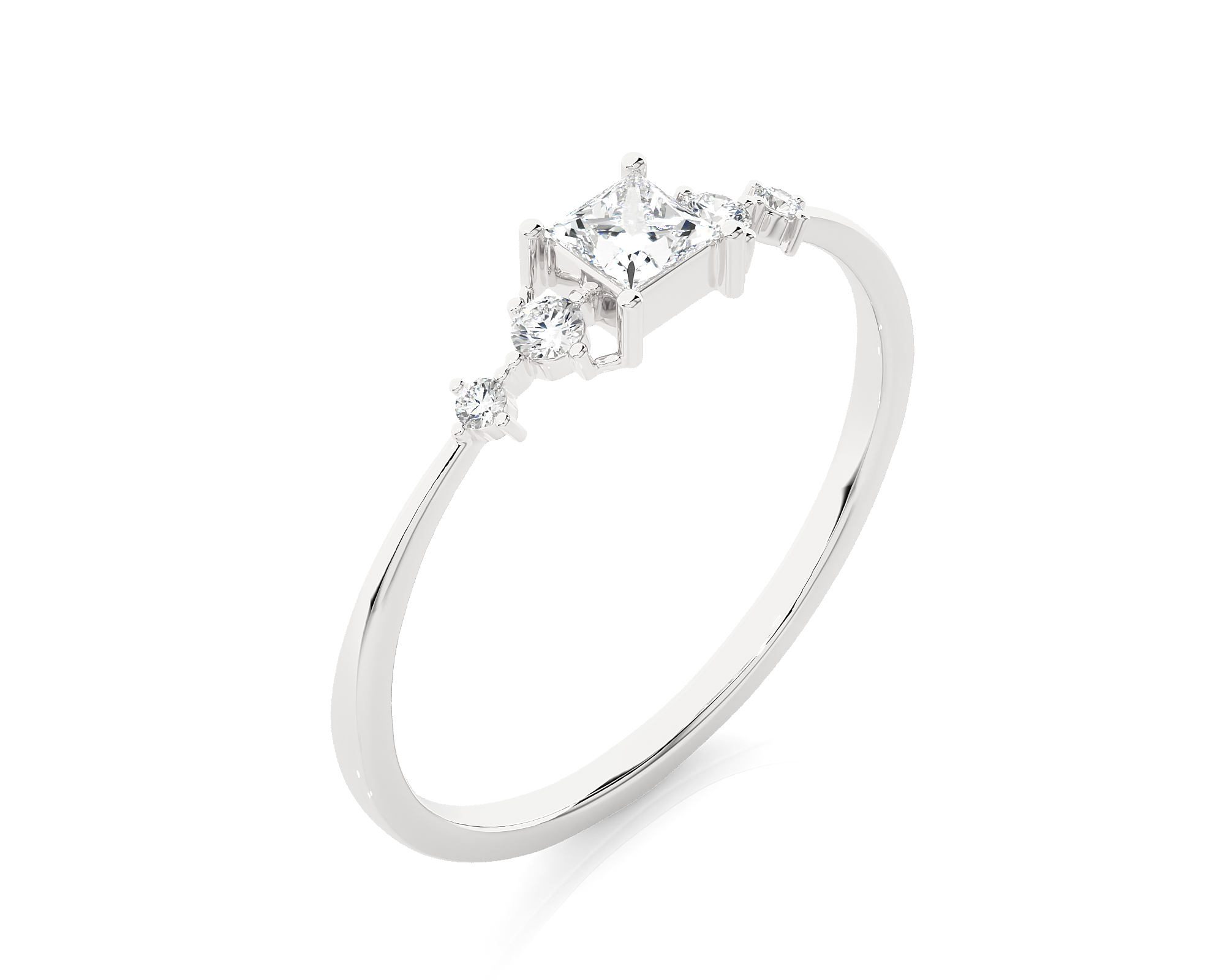 1/4 ctw Round Lab Grown Diamond Ring
