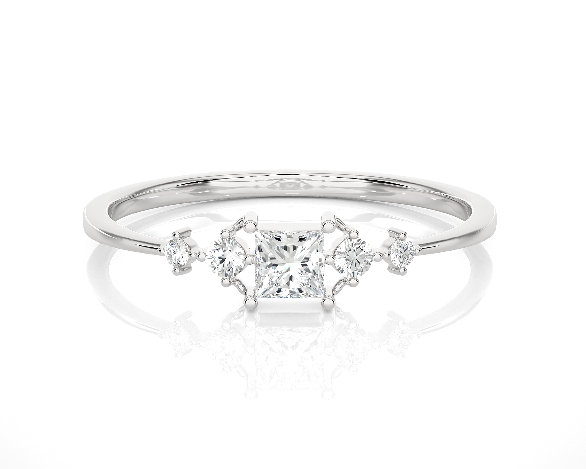 1/4 ctw Round Lab Grown Diamond Ring