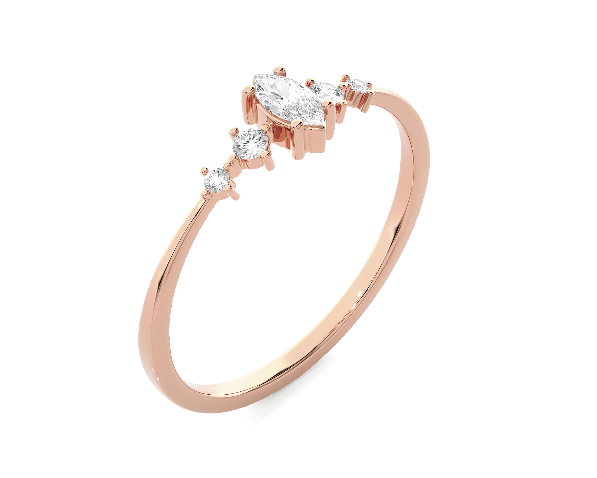 1/5 ctw Round Lab Grown Diamond Ring