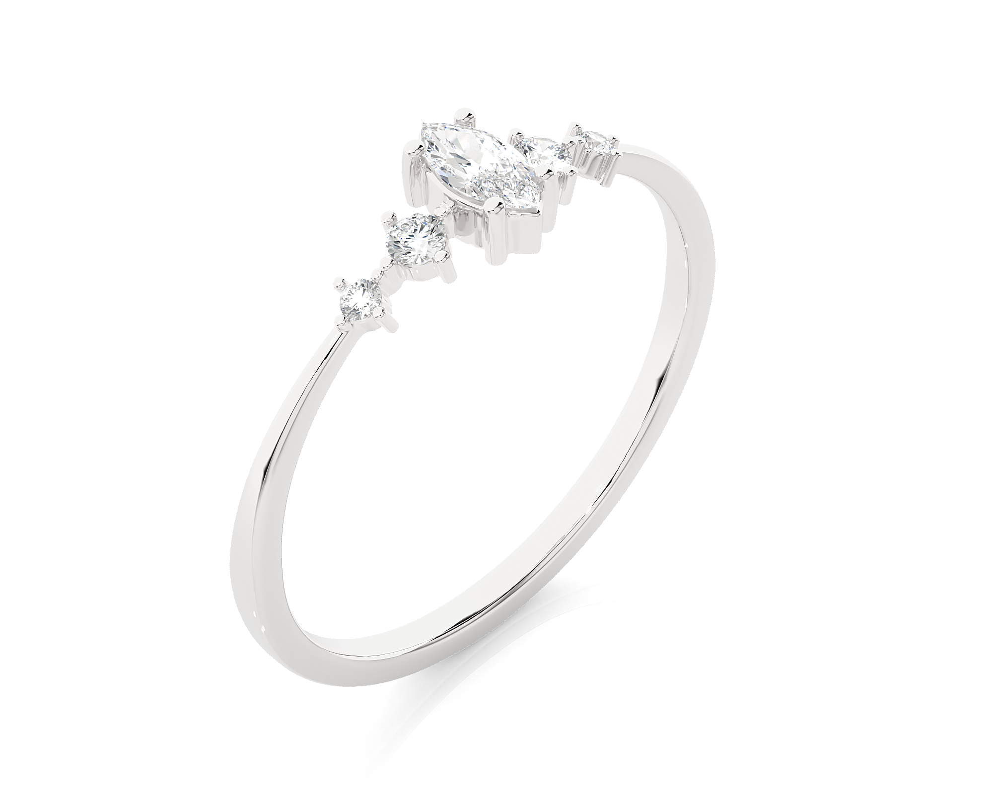 1/5 ctw Round Lab Grown Diamond Ring