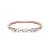 1/3 ctw Marquise Three Stone Lab Grown Diamond Ring