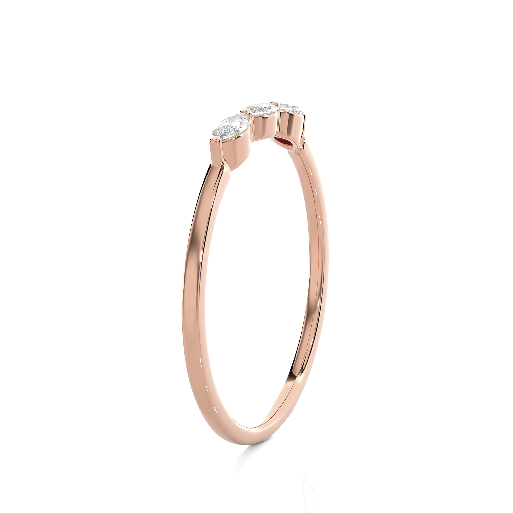 1/3 ctw Marquise Three Stone Lab Grown Diamond Ring
